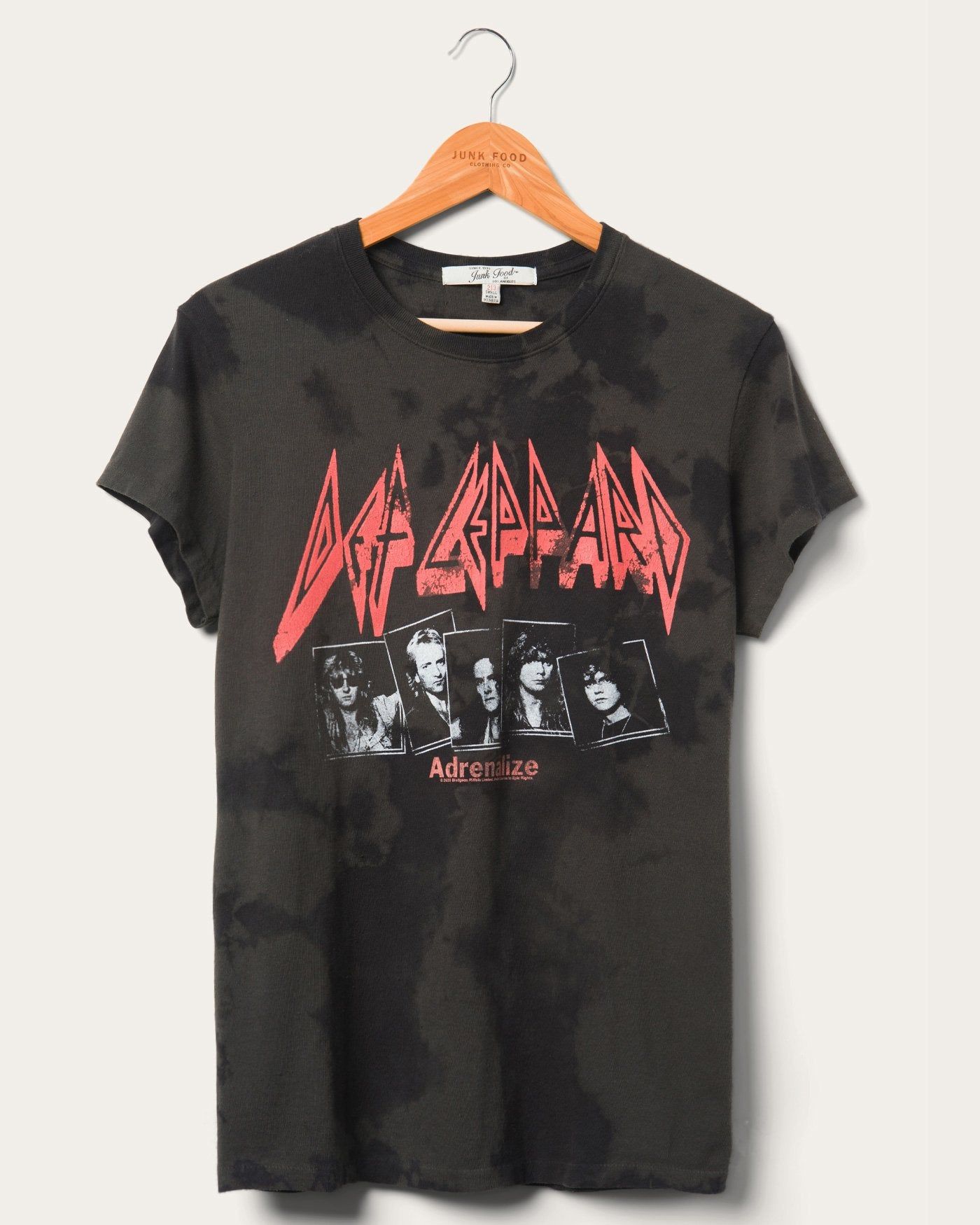 Women's Def Leppard Tie Dye Vintage Tee sold by Junk Food Clothing