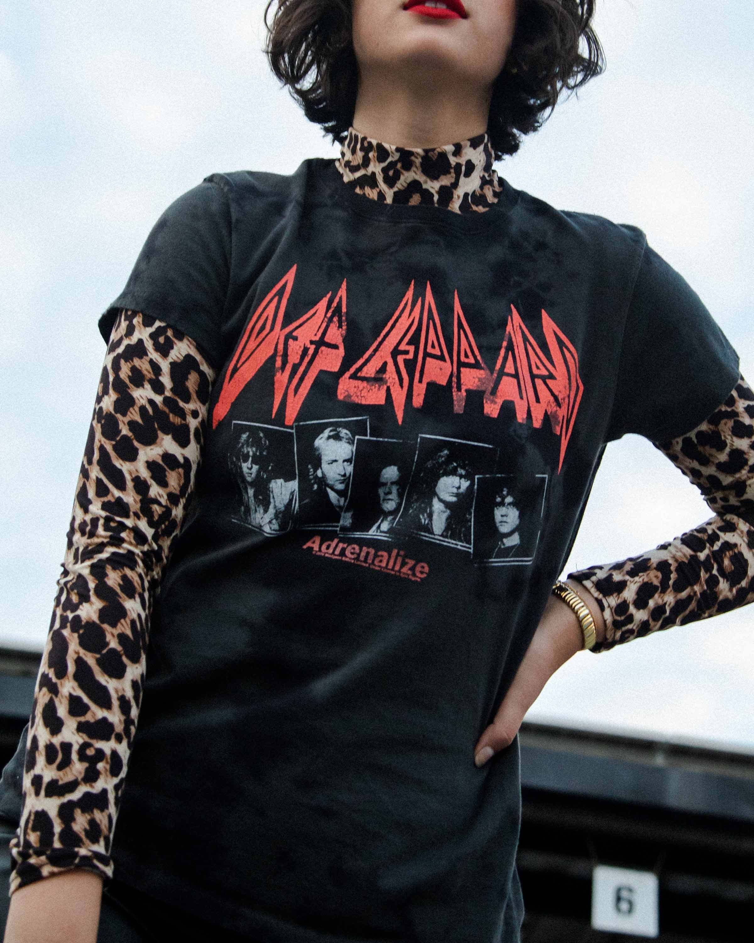Women's Def Leppard Tie Dye Vintage Tee sold by Junk Food Clothing product image thumbnail 3