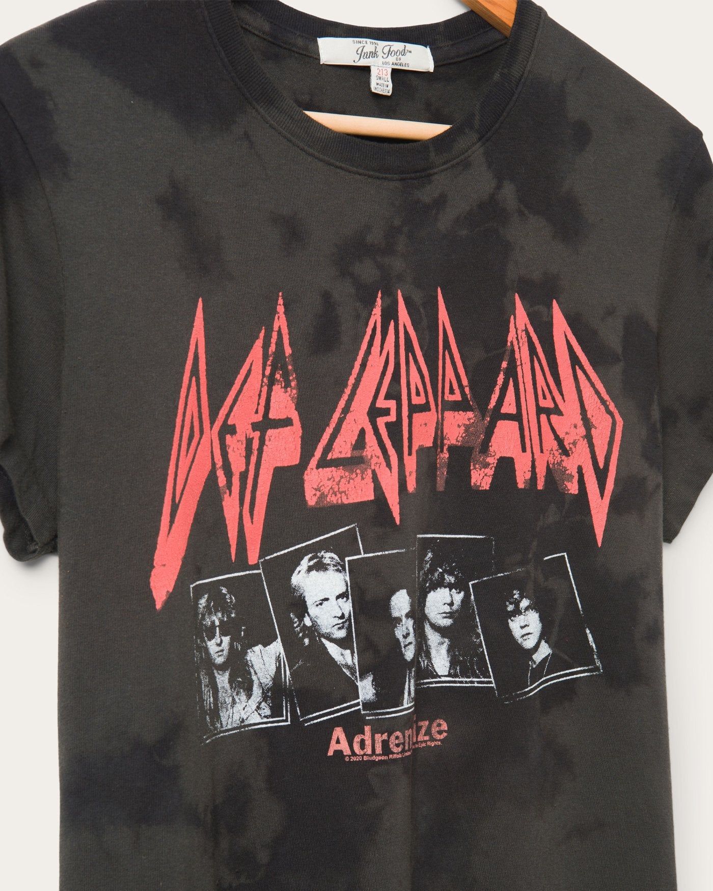 Women's Def Leppard Tie Dye Vintage Tee sold by Junk Food Clothing product image thumbnail 4