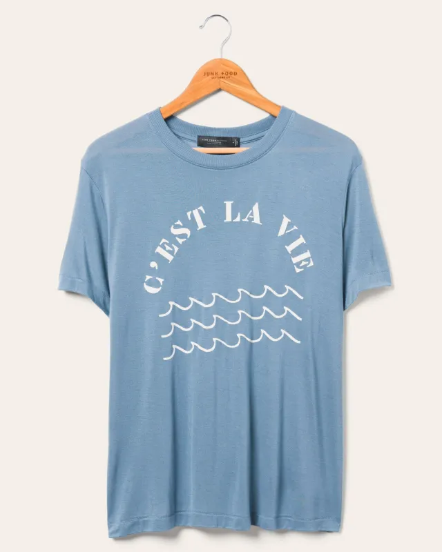 Women's C'est La Vie Vintage Tissue Tee sold by Junk Food Clothing