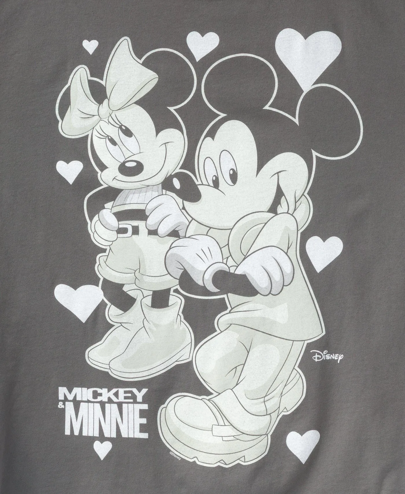 Mickey and Minnie Hearts Oversized Tee sold by Junk Food Clothing product image thumbnail 2