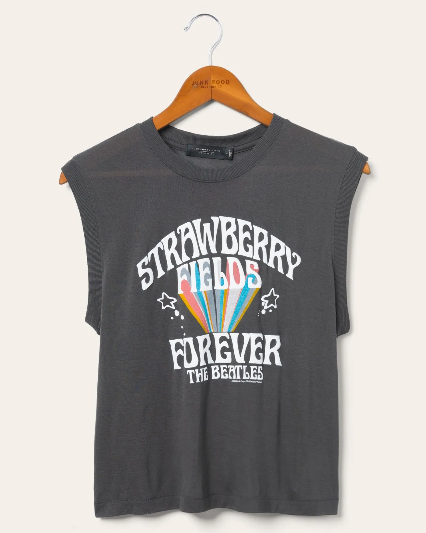 Women's The Beatles Strawberry Fields Forever Vintage Tissue Tank sold by Junk Food Clothing