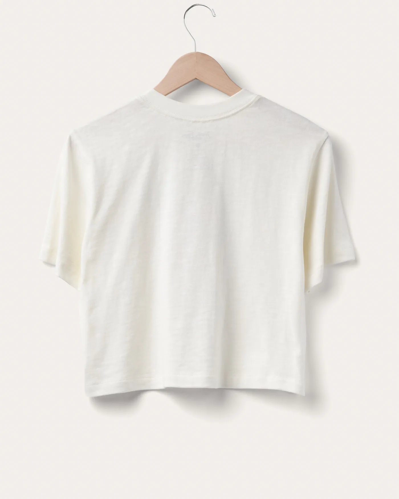 Women's The Rolling Stones Rainbow Hot Lips Mock Neck Crop Tee sold by Junk Food Clothing product image thumbnail 4