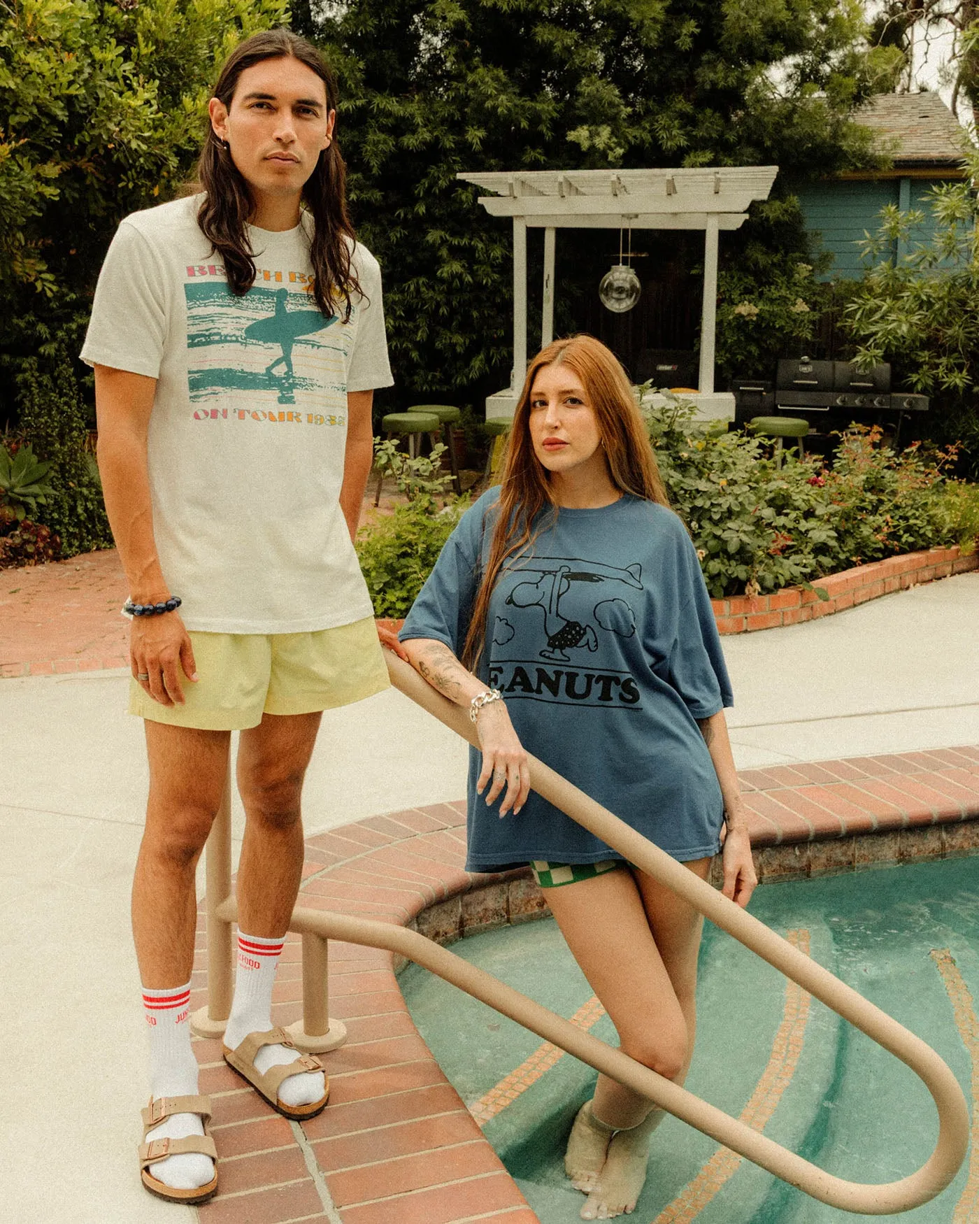 Peanuts Snoopy Surfboard Oversized Tee sold by Junk Food Clothing product image thumbnail 3