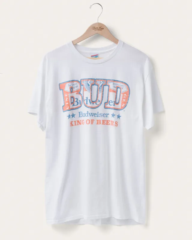 Budweiser King of Beers Flea Market Tee sold by Junk Food Clothing