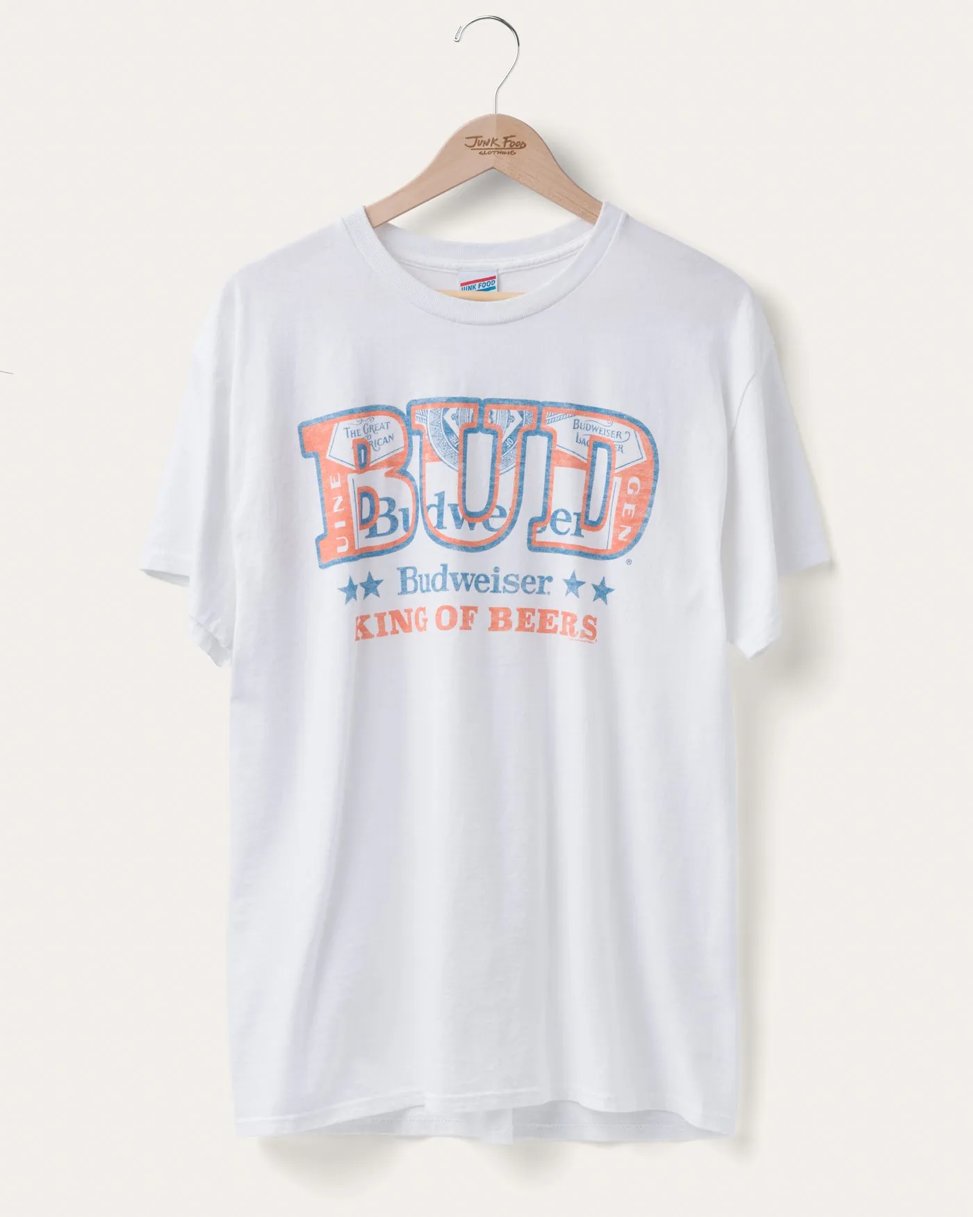 Budweiser King of Beers Flea Market Tee sold by Junk Food Clothing