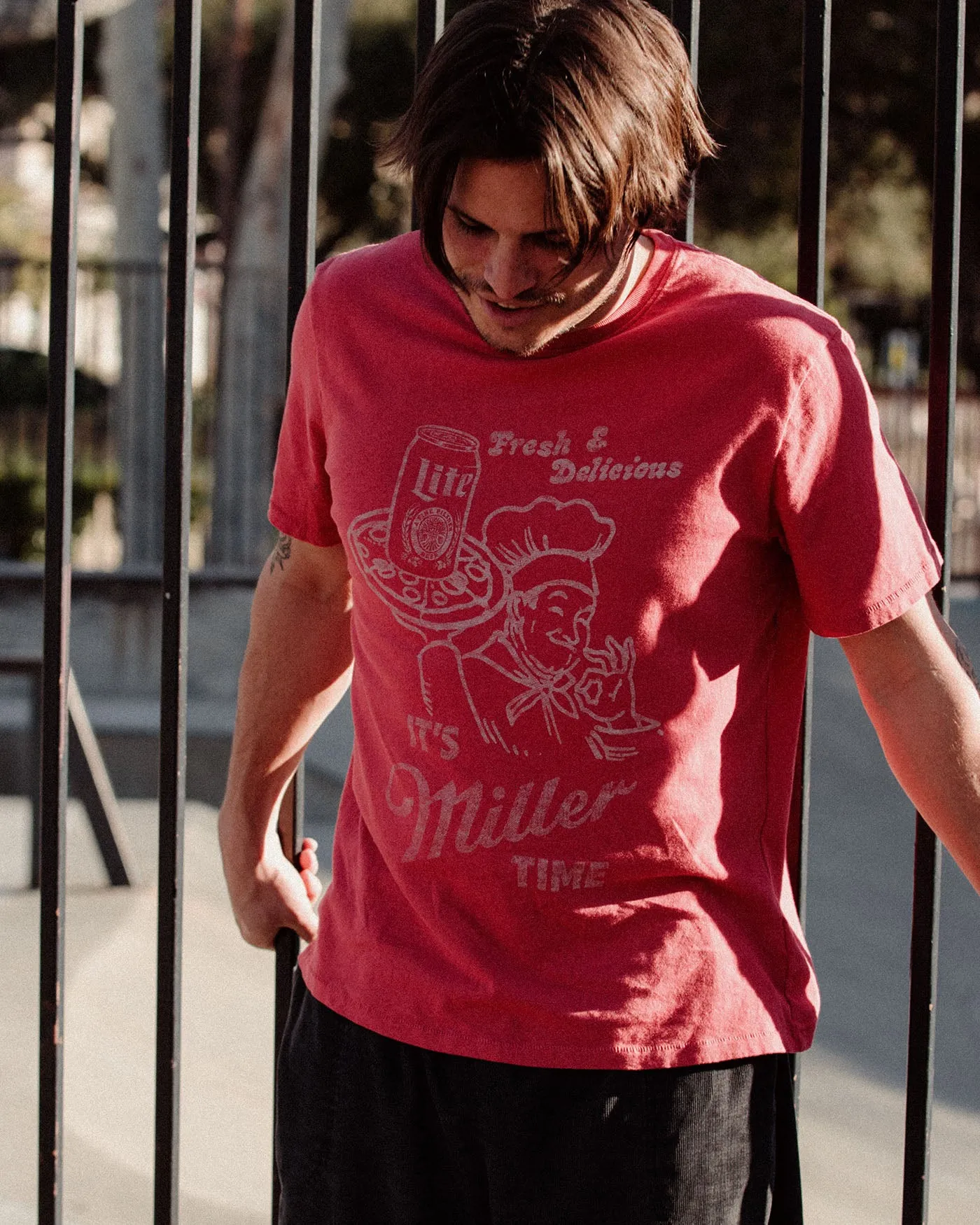 Miller Lite Fresh and Delicious Vintage Tee sold by Junk Food Clothing product image thumbnail 3