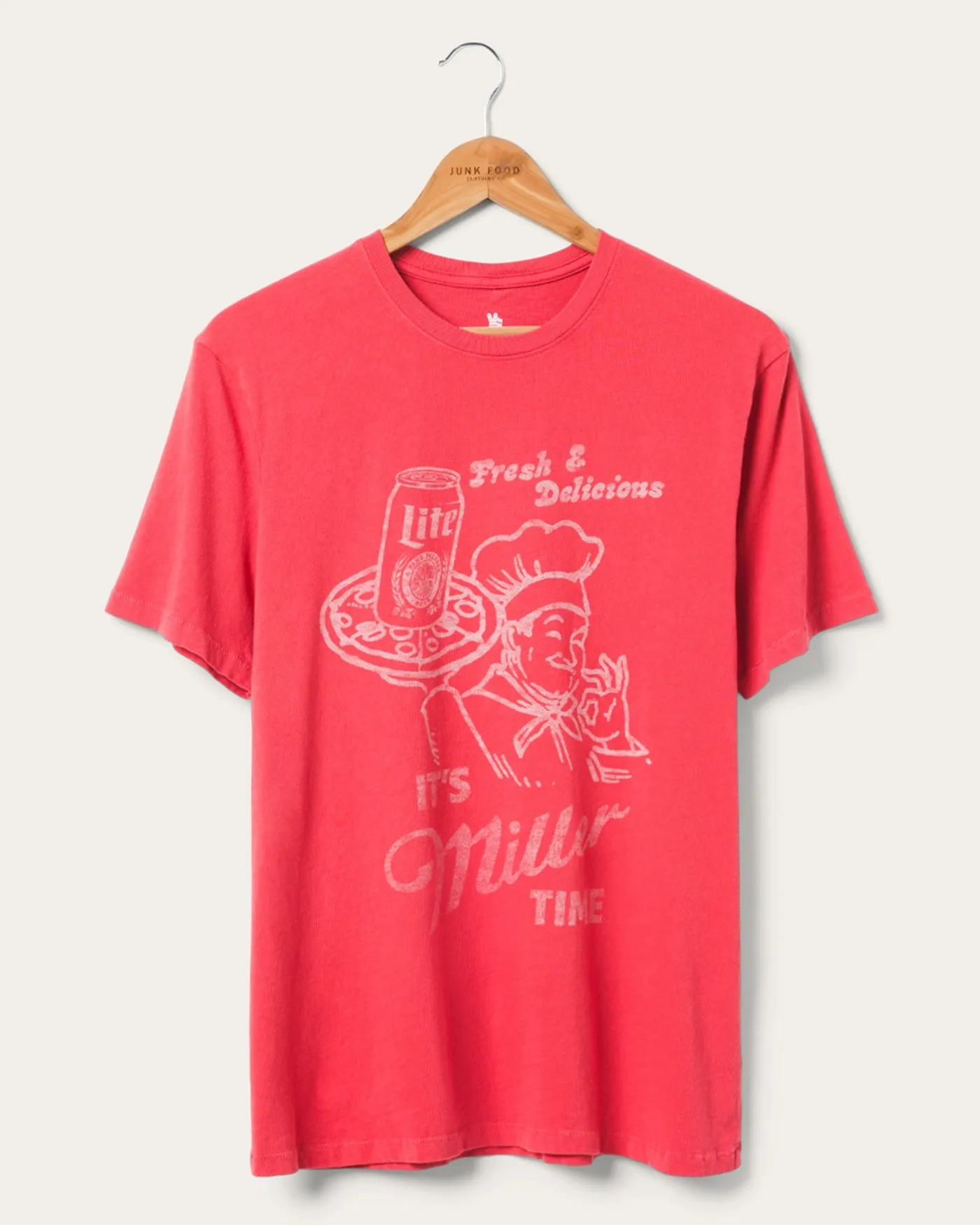 Miller Lite Fresh and Delicious Vintage Tee sold by Junk Food Clothing