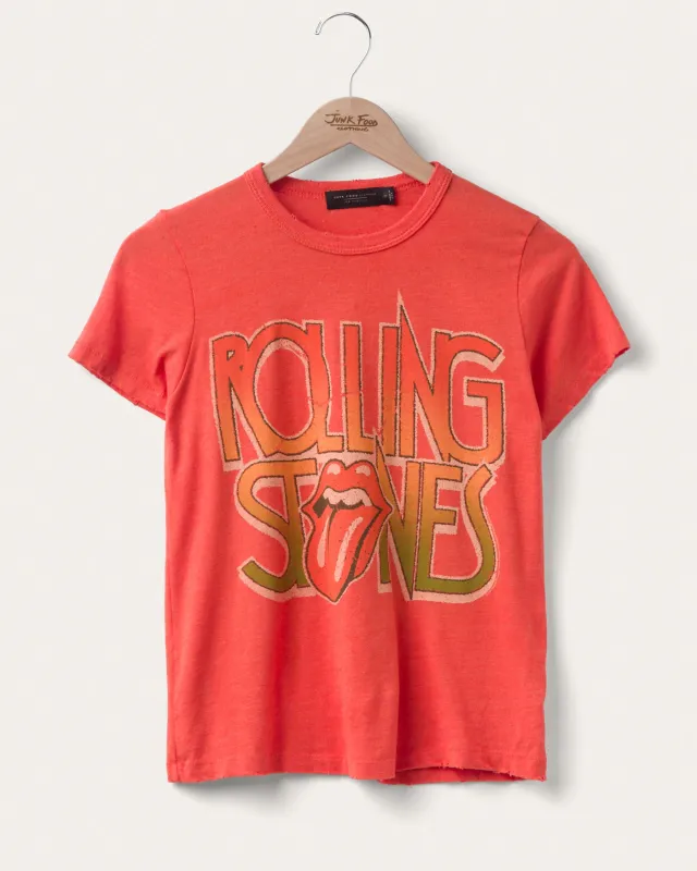 Women's Rolling Stones Hot Lips Original Tee sold by Junk Food Clothing