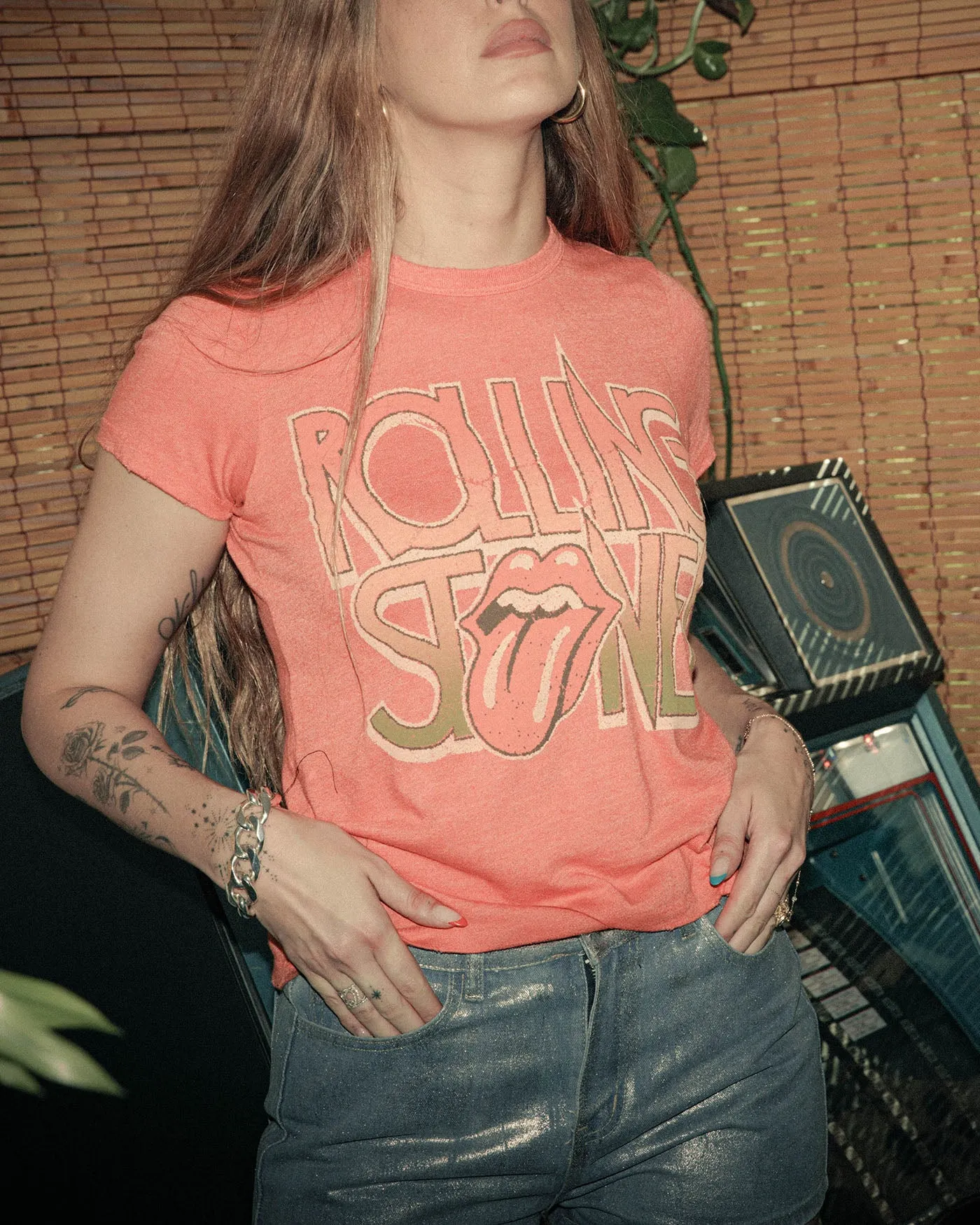 Women's The Rolling Stones Hot Lips Original Tee sold by Junk Food Clothing product image thumbnail 2