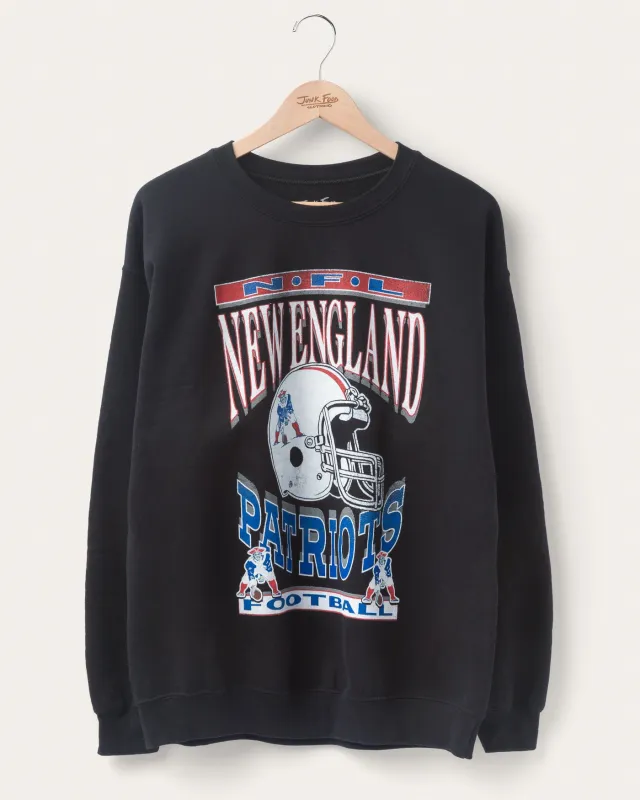 New England Patriots Helmet Flea Market Crew Fleece sold by Junk Food Clothing