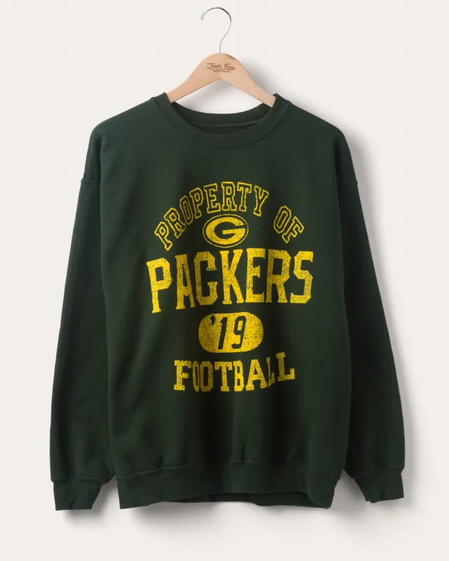Green Bay Packers Property Flea Market Crew Fleece sold by Junk Food Clothing