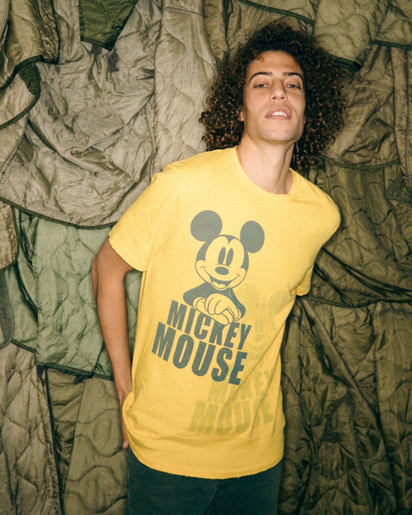 Unisex Mickey Mouse Overlay Vintage Tee sold by Junk Food Clothing product image thumbnail 2