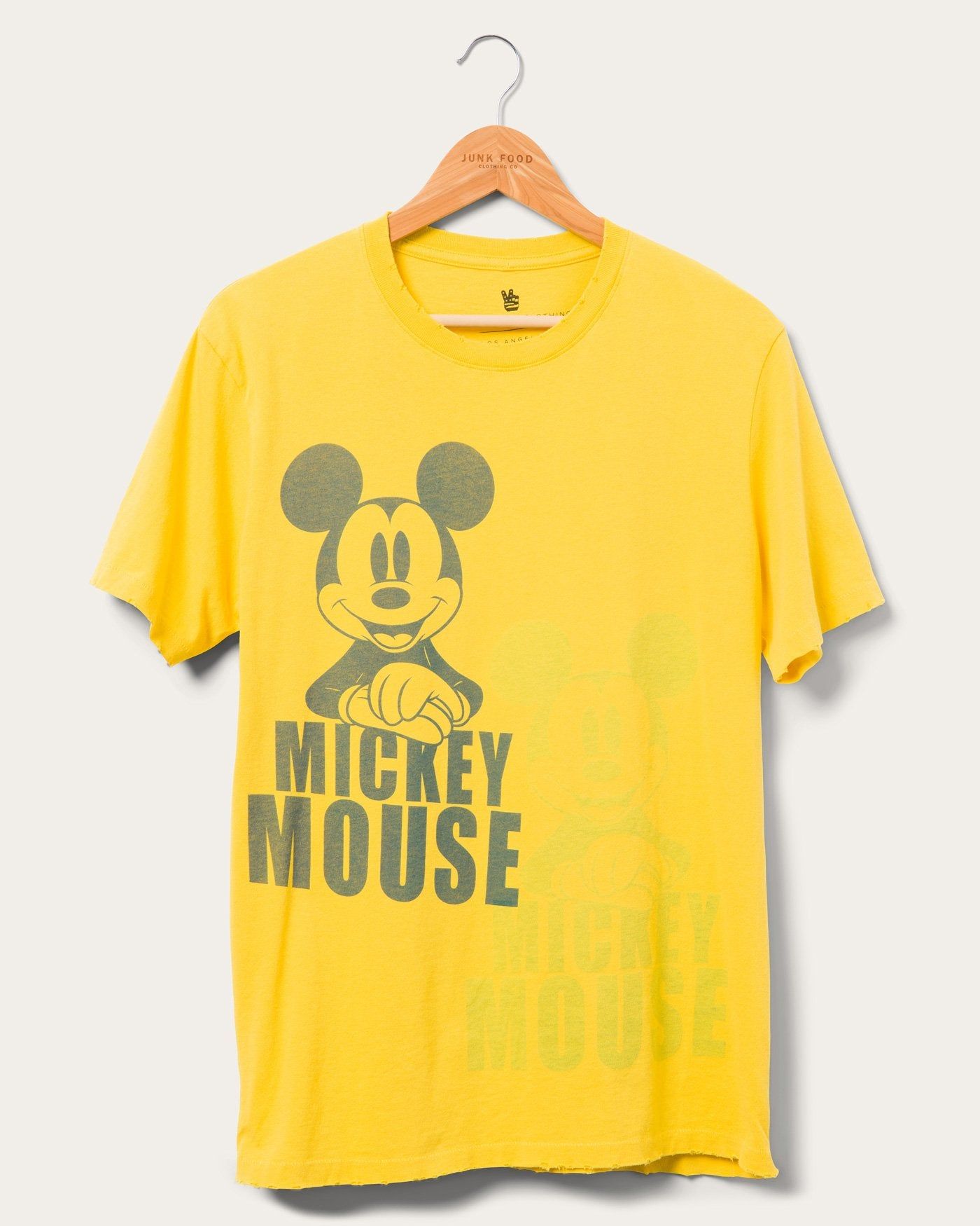 Unisex Mickey Mouse Overlay Vintage Tee sold by Junk Food Clothing