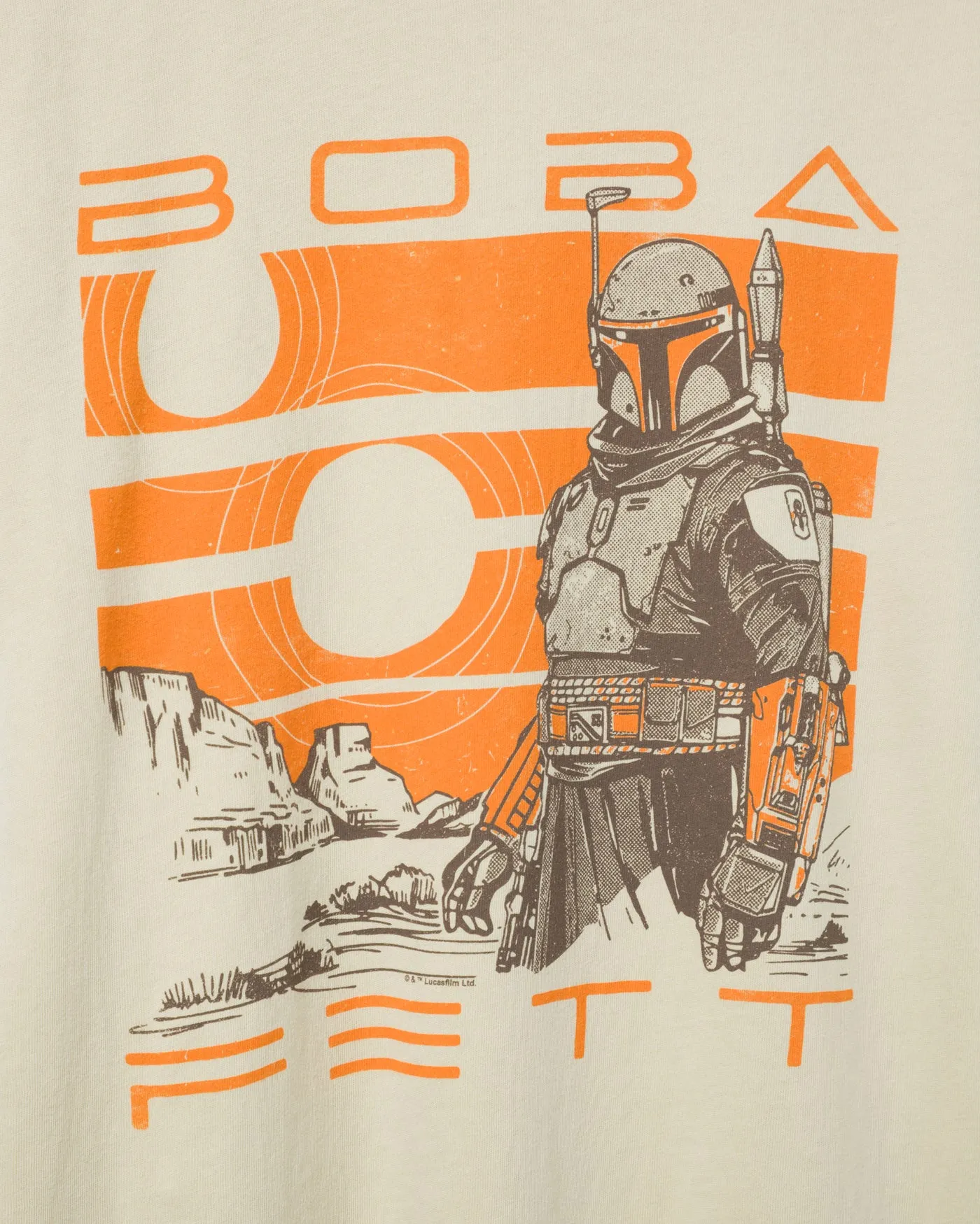 Star Wars™ Boba Fett Vintage Tee sold by Junk Food Clothing product image thumbnail 3
