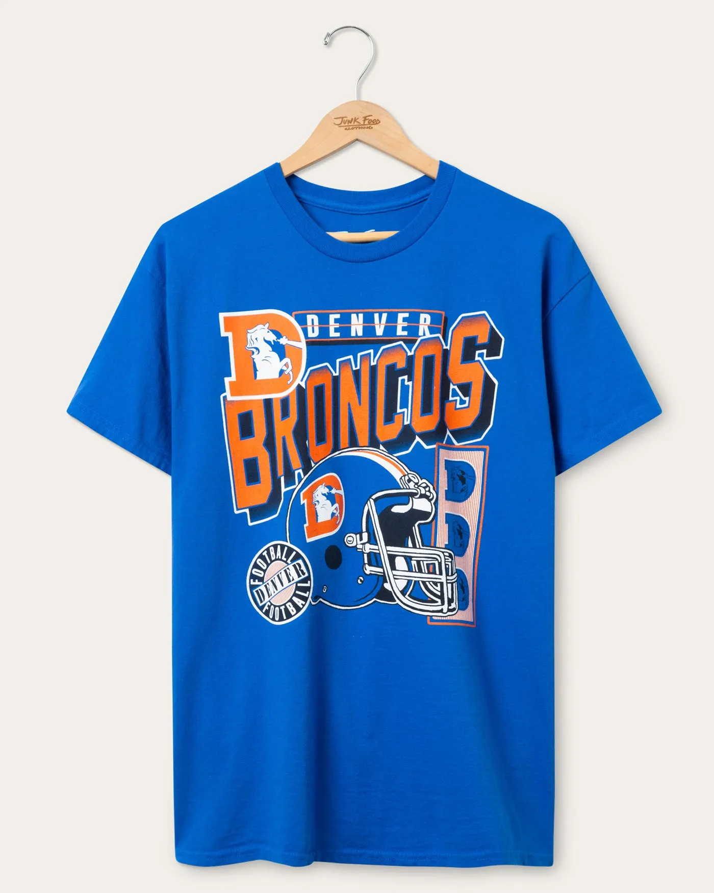 Denver Broncos Checkdown Flea Market Tee sold by Junk Food Clothing