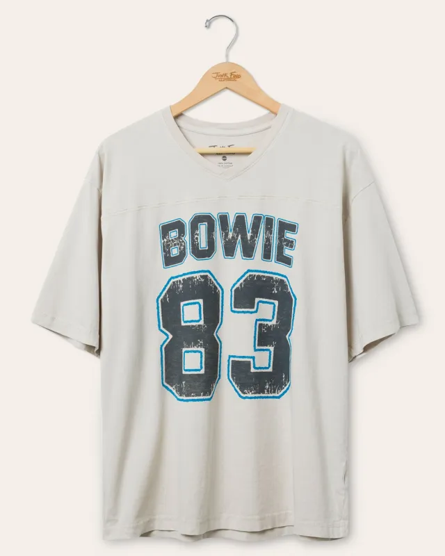 David Bowie '83 Hockey Tee sold by Junk Food Clothing