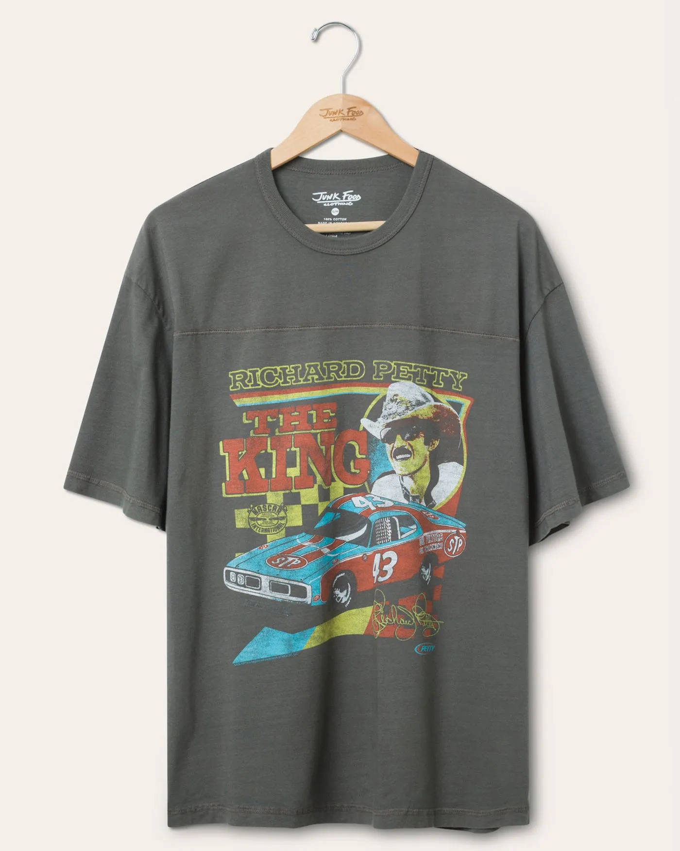 Richard Petty The King Hockey Tee sold by Junk Food Clothing