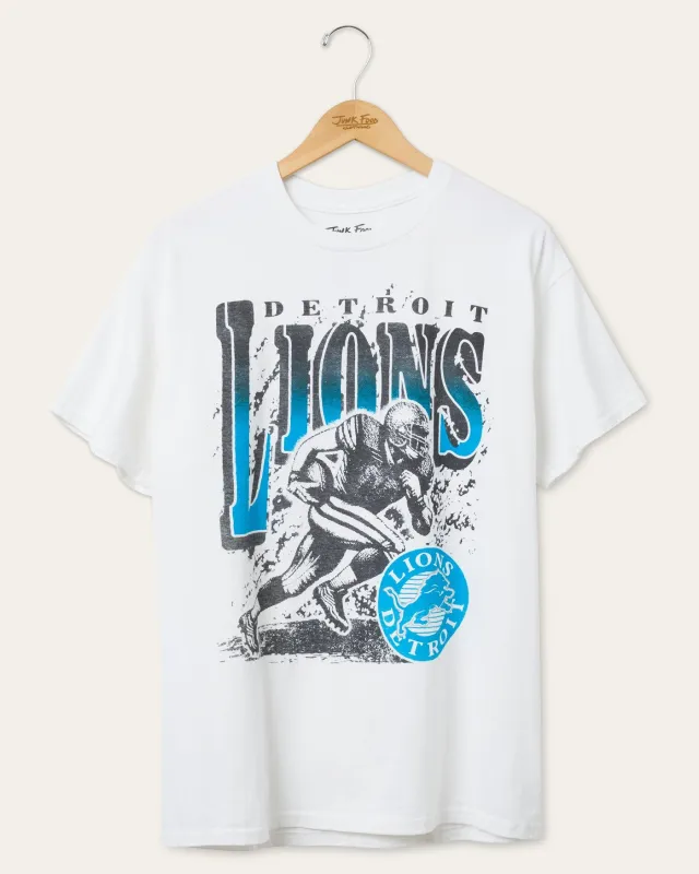 Detroit Lions Rushing Flea Market Tee sold by Junk Food Clothing