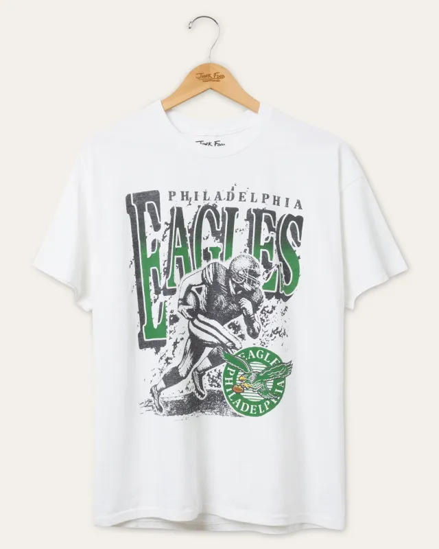 Philadelphia Eagles Rushing Flea Market Tee sold by Junk Food Clothing