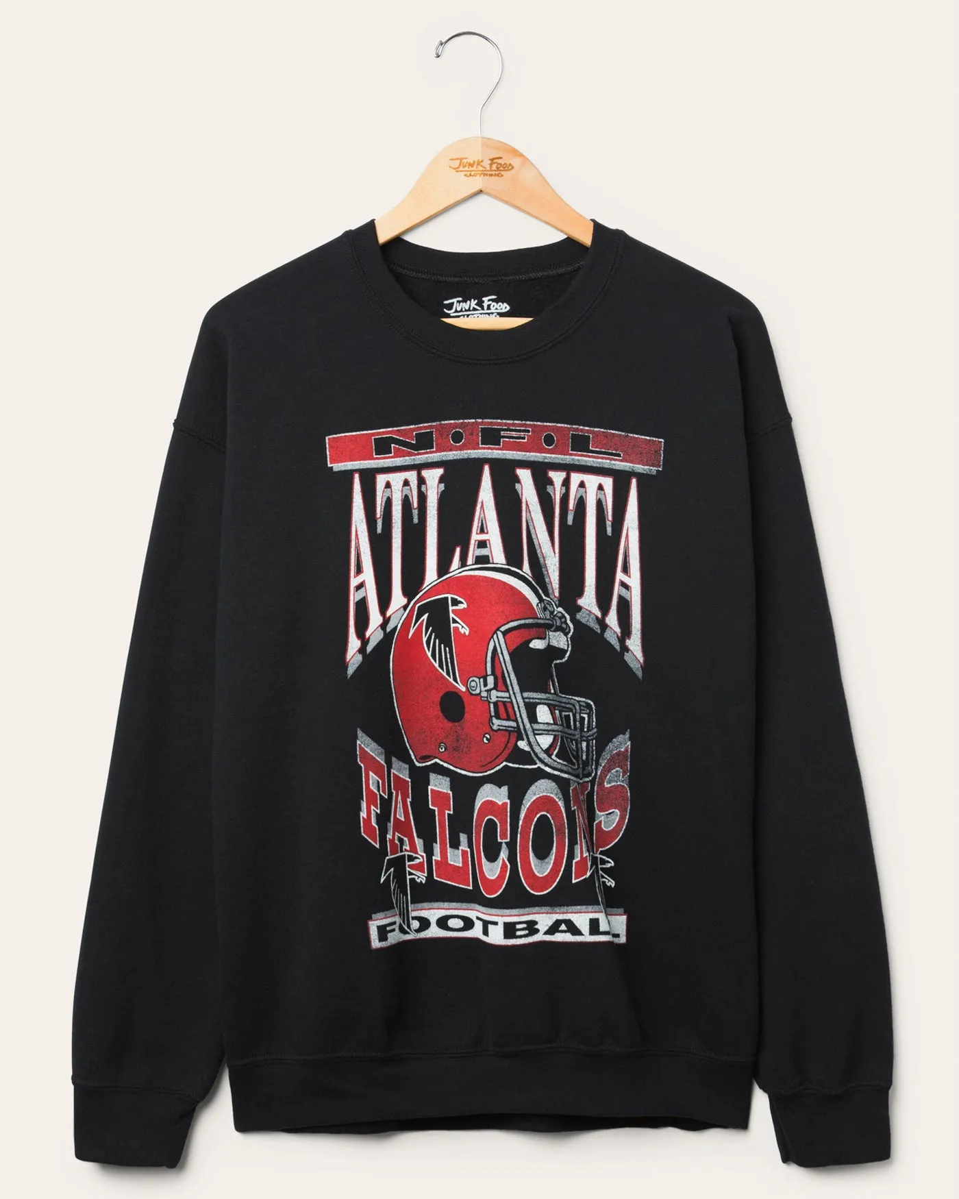 Atlanta Falcons Helmet Flea Market Crew Fleece sold by Junk Food Clothing