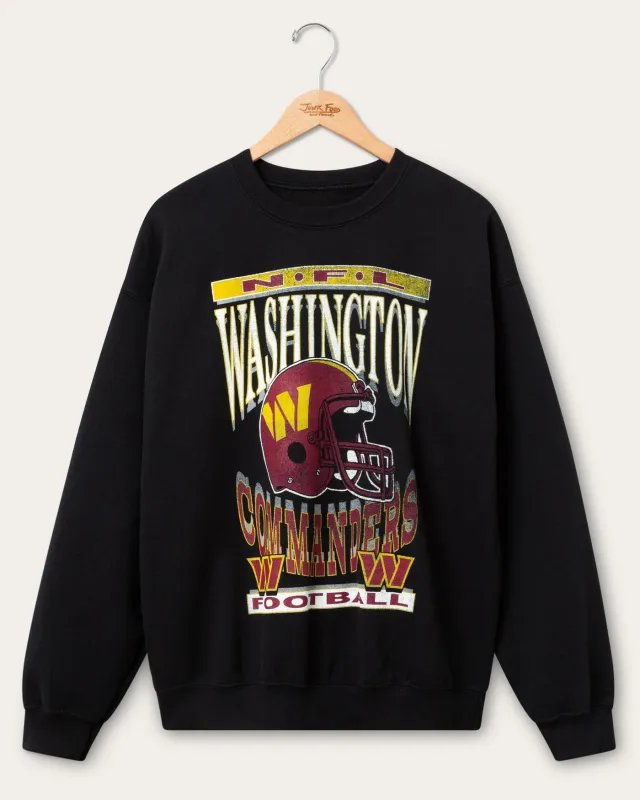Washington Commanders Helmet Flea Market Crew Fleece sold by Junk Food Clothing