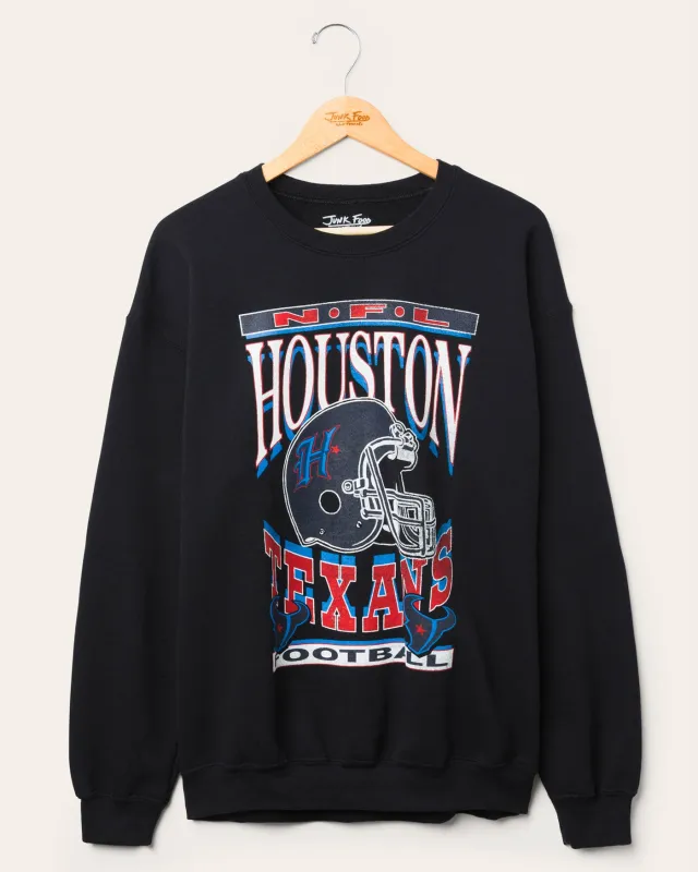 Houston Texans Helmet Flea Market Crew Fleece sold by Junk Food Clothing
