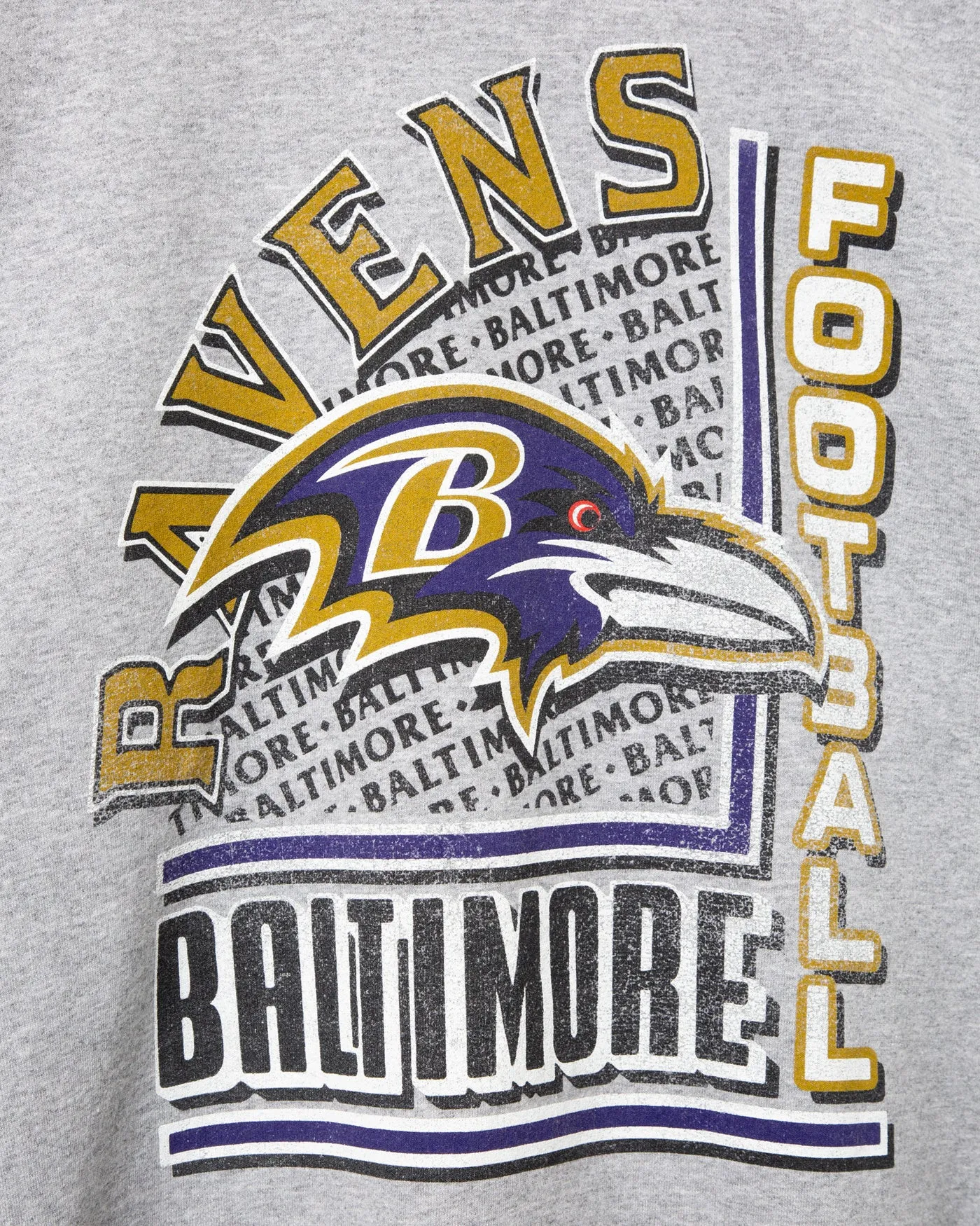 Baltimore Ravens Backfield Flea Market Crew Fleece sold by Junk Food Clothing product image thumbnail 3