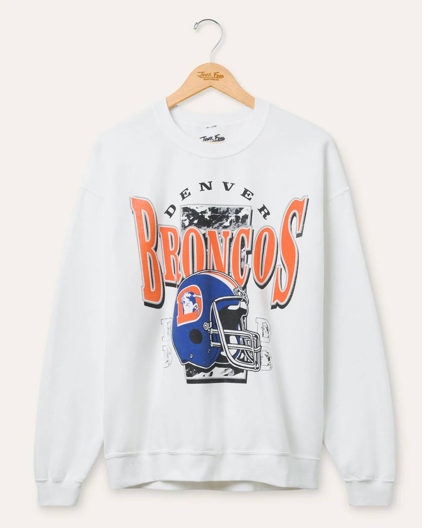Denver Broncos Conversion Flea Market Crew Fleece sold by Junk Food Clothing