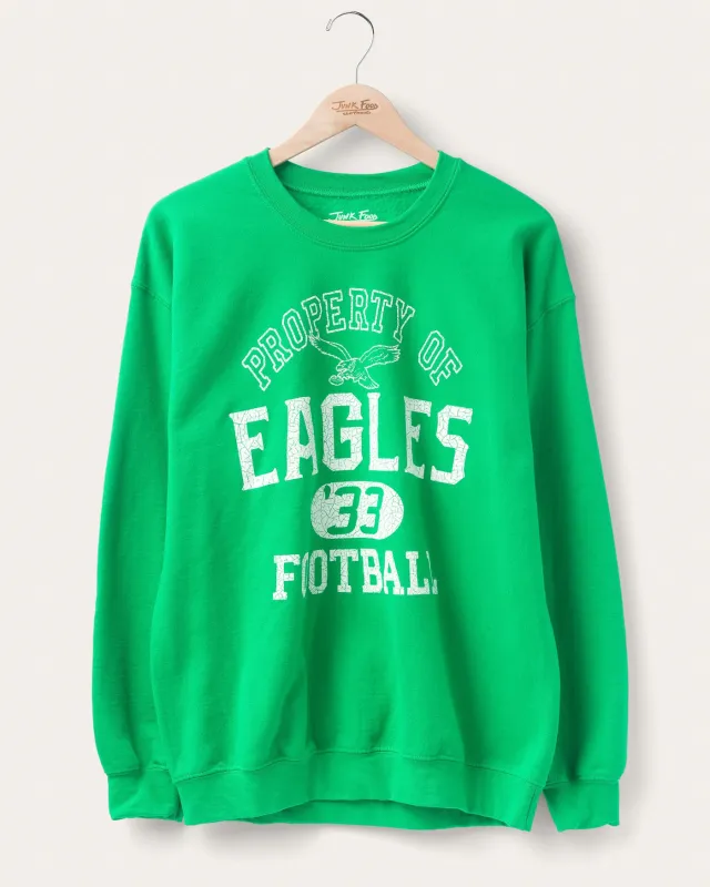 Philadelphia Eagles Property Flea Market Crew Fleece sold by Junk Food Clothing