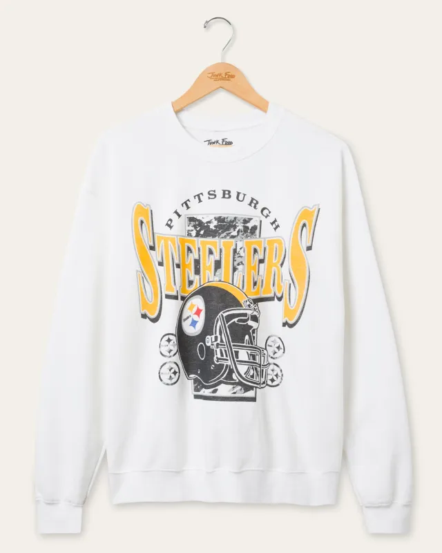 Pittsburgh Steelers Conversion Flea Market Crew Fleece sold by Junk Food Clothing