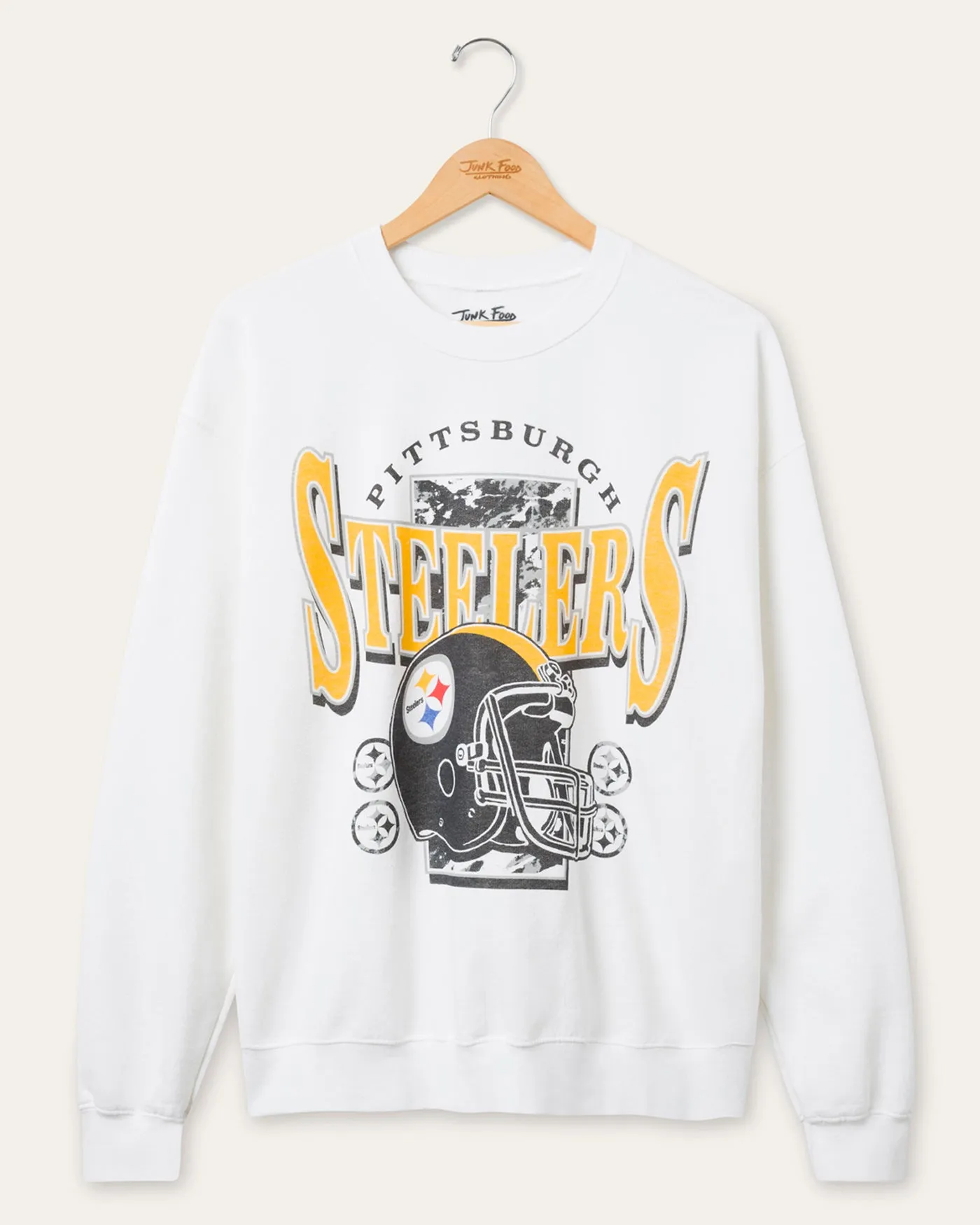 Pittsburgh Steelers Conversion Flea Market Crew Fleece sold by Junk Food Clothing