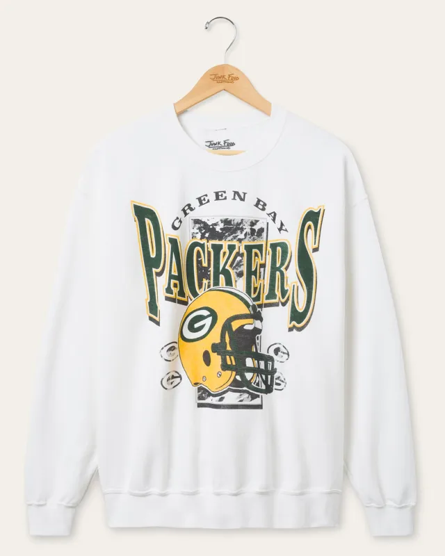Green Bay Packers Conversion Flea Market Crew Fleece sold by Junk Food Clothing