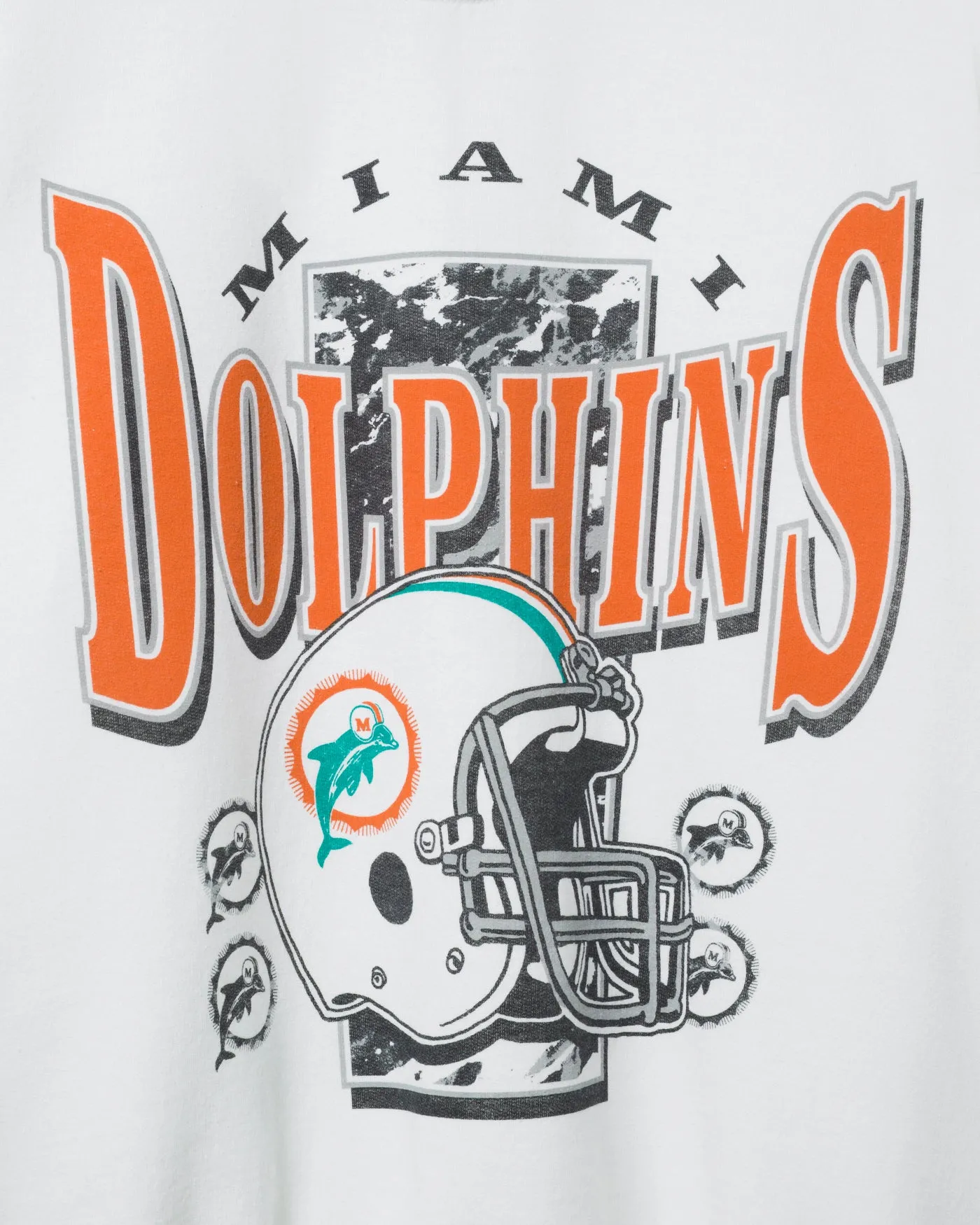 Miami Dolphins Conversion Flea Market Crew Fleece sold by Junk Food Clothing product image thumbnail 3
