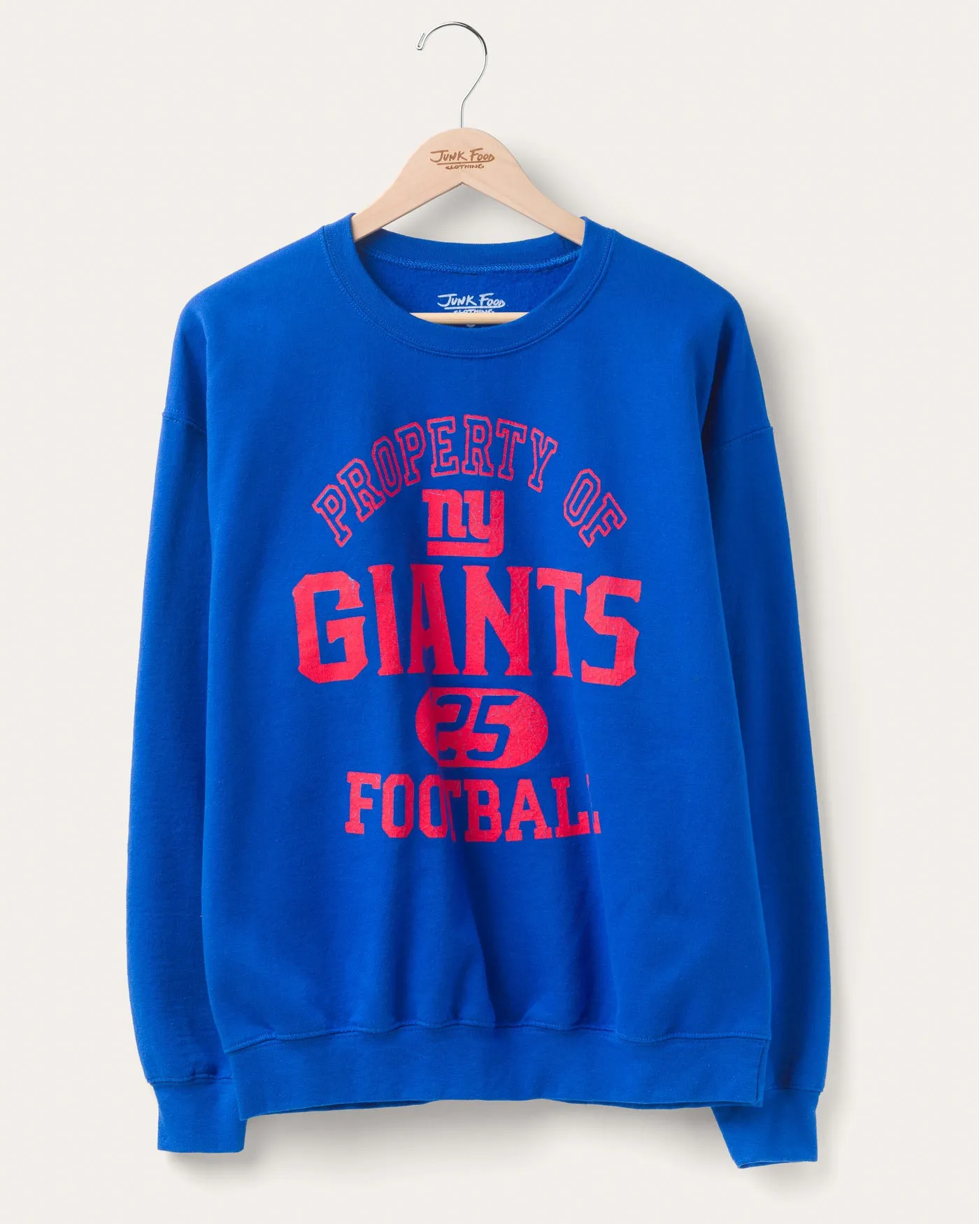New York Giants Property Flea Market Crew Fleece sold by Junk Food Clothing