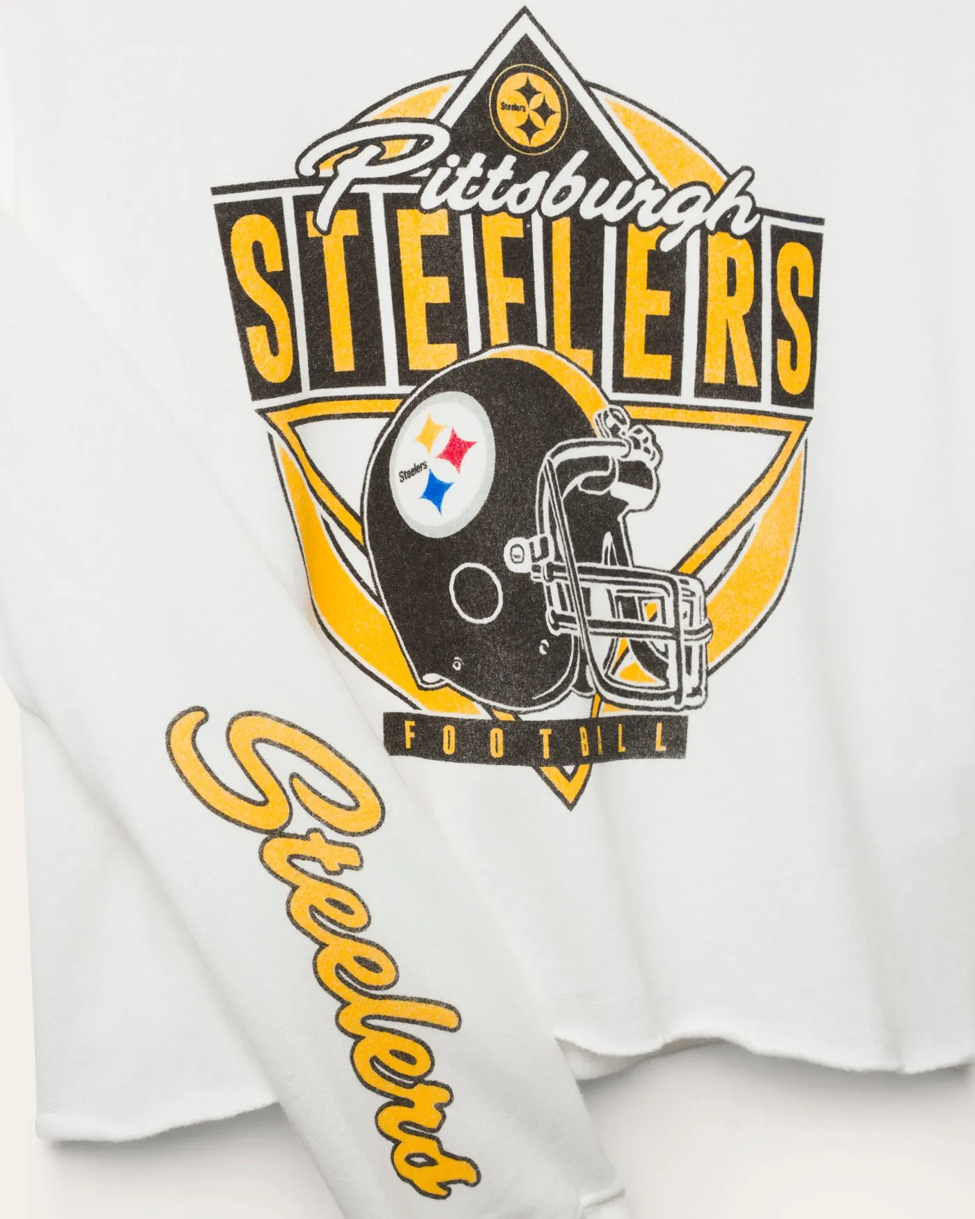 Women's Pittsburgh Steelers Helmet Crop Fleece sold by Junk Food Clothing product image thumbnail 3