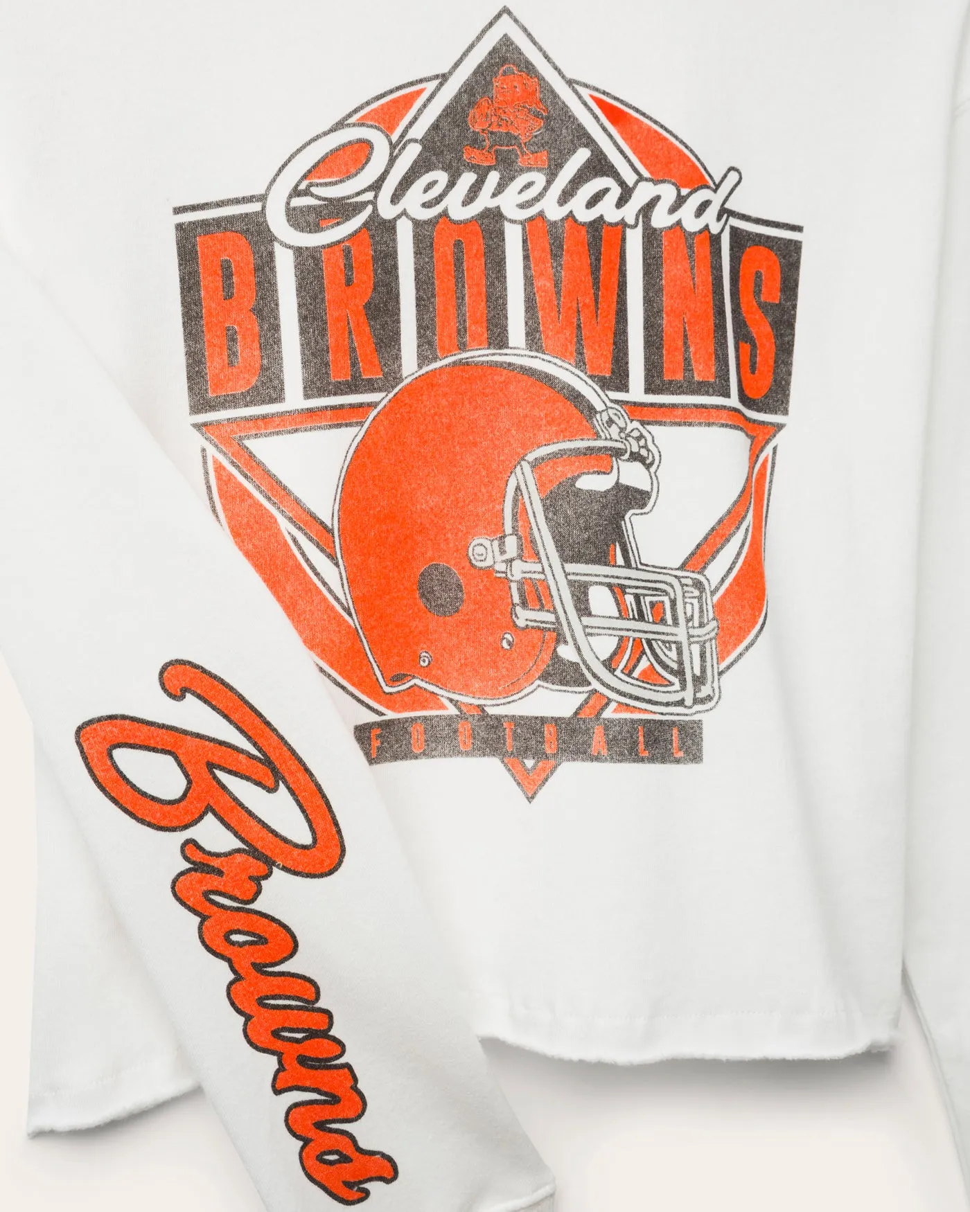 Women's Cleveland Browns Helmet Crop Fleece sold by Junk Food Clothing product image thumbnail 3