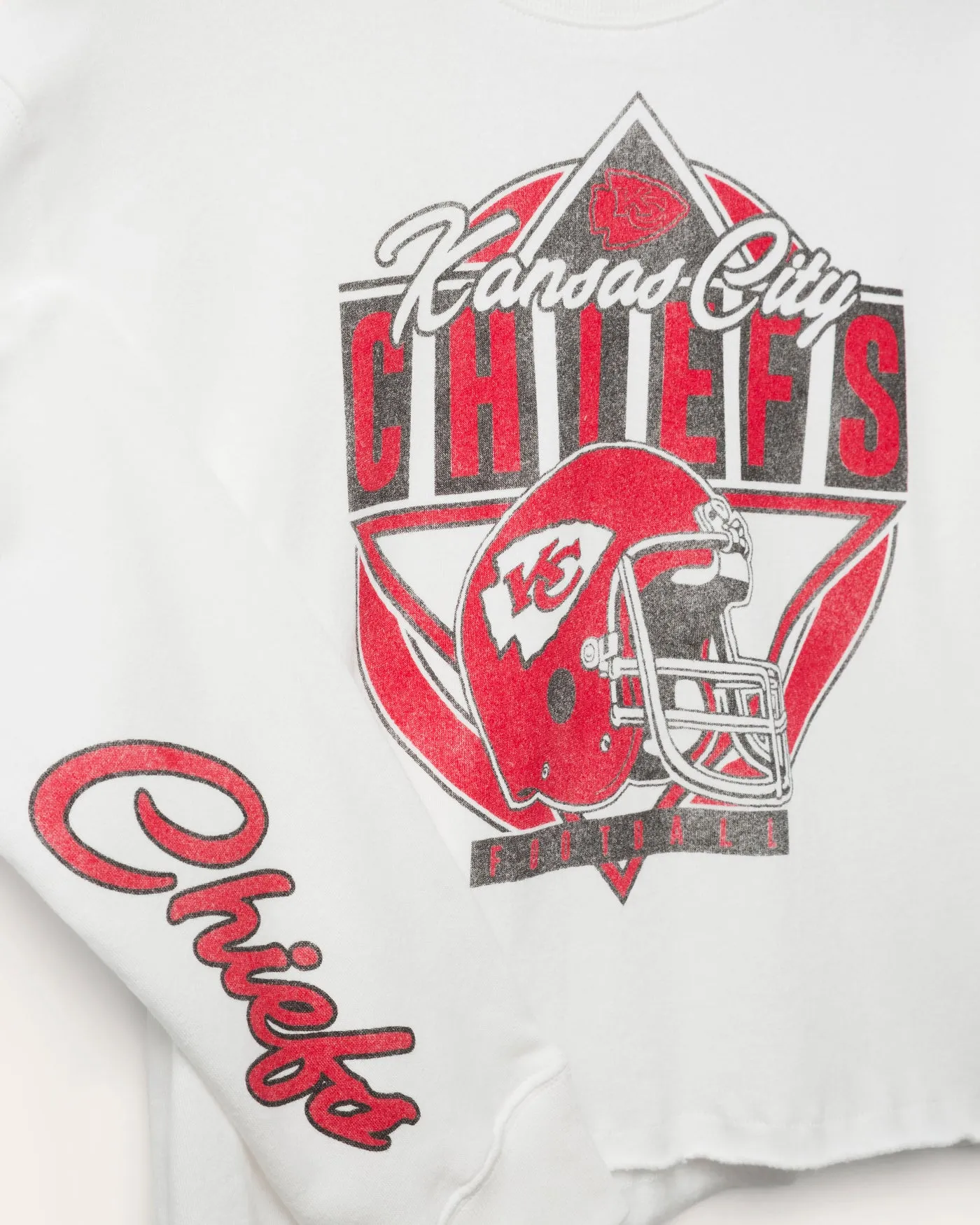 Women's Kansas City Chiefs Helmet Crop Fleece sold by Junk Food Clothing product image thumbnail 3