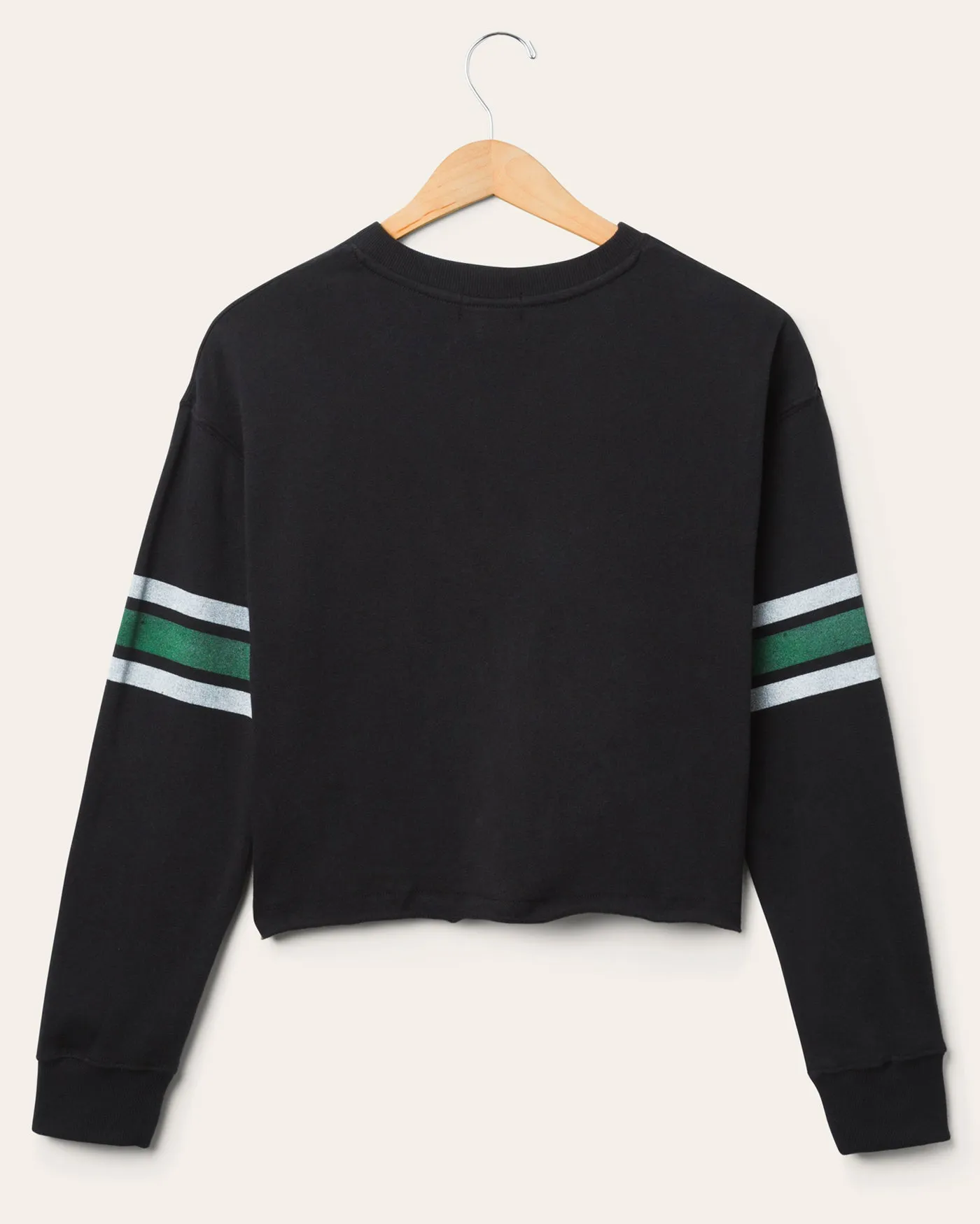 Women's New York Jets Retro Crop Fleece sold by Junk Food Clothing product image thumbnail 2