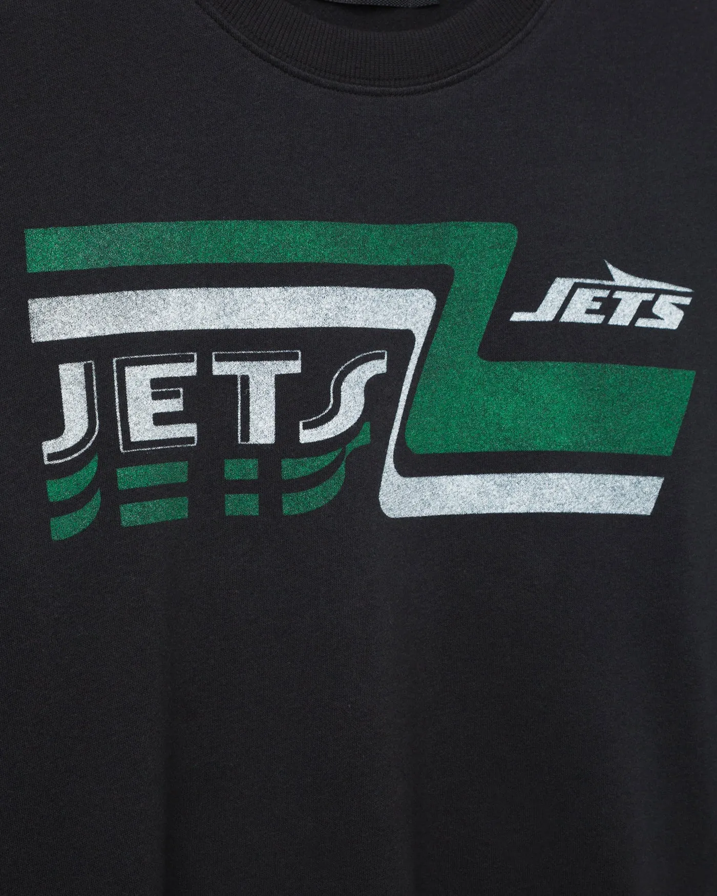 Women's New York Jets Retro Crop Fleece sold by Junk Food Clothing product image thumbnail 3