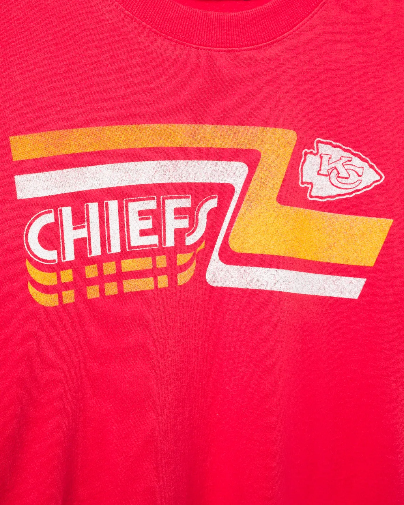 Women's Kansas City Chiefs Retro Crop Fleece sold by Junk Food Clothing product image thumbnail 3