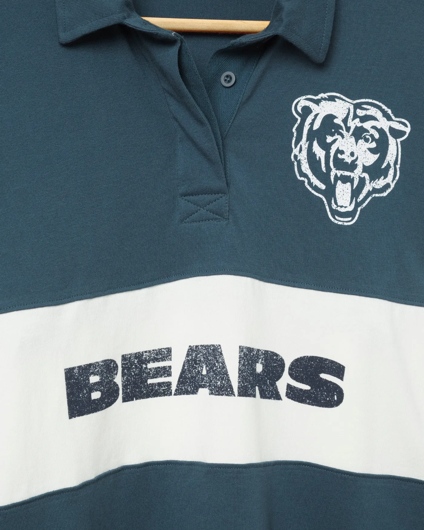 Women's Chicago Bears Rugby Long Sleeve sold by Junk Food Clothing product image thumbnail 3