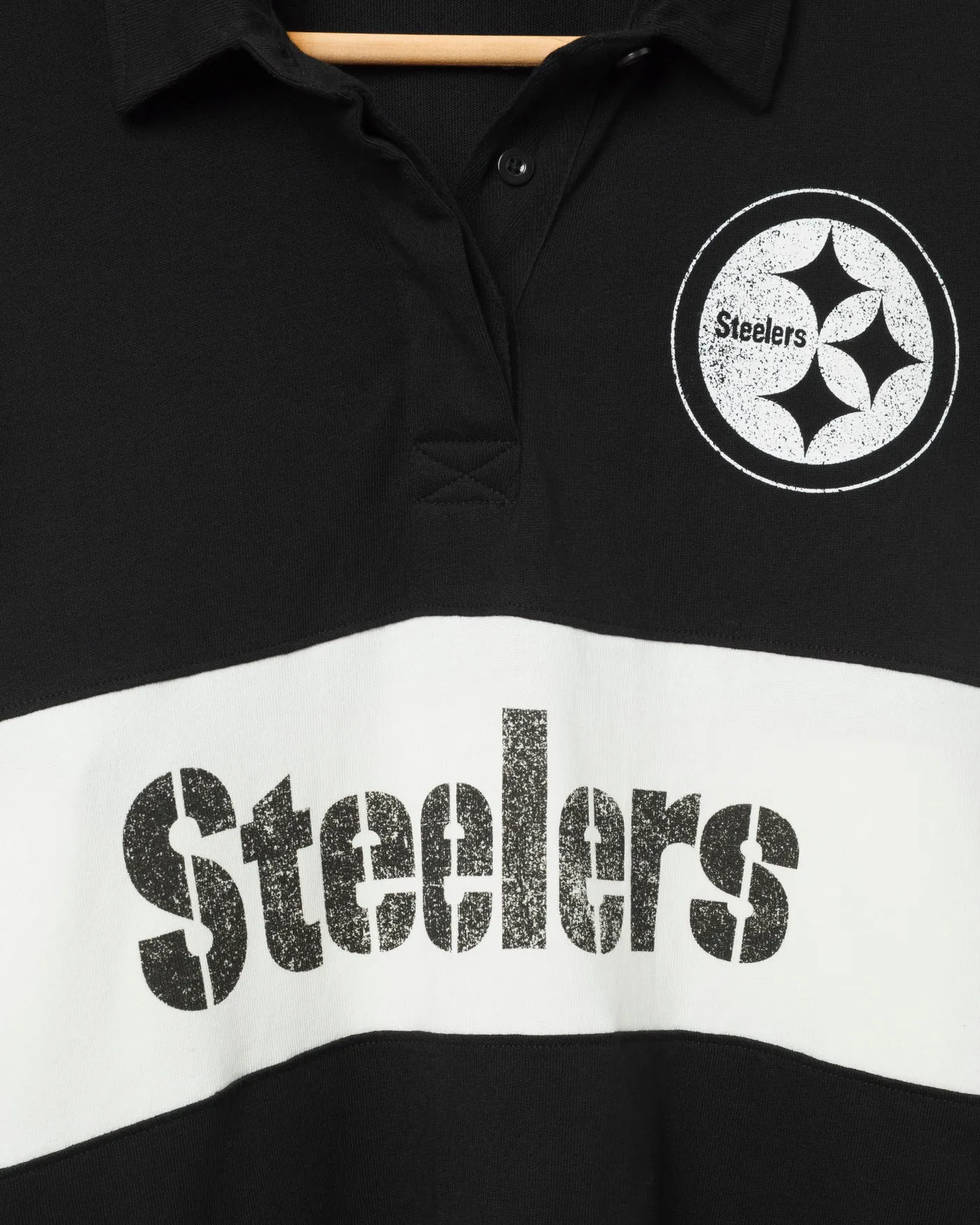 Women's Pittsburgh Steelers Rugby Long Sleeve sold by Junk Food Clothing product image thumbnail 3