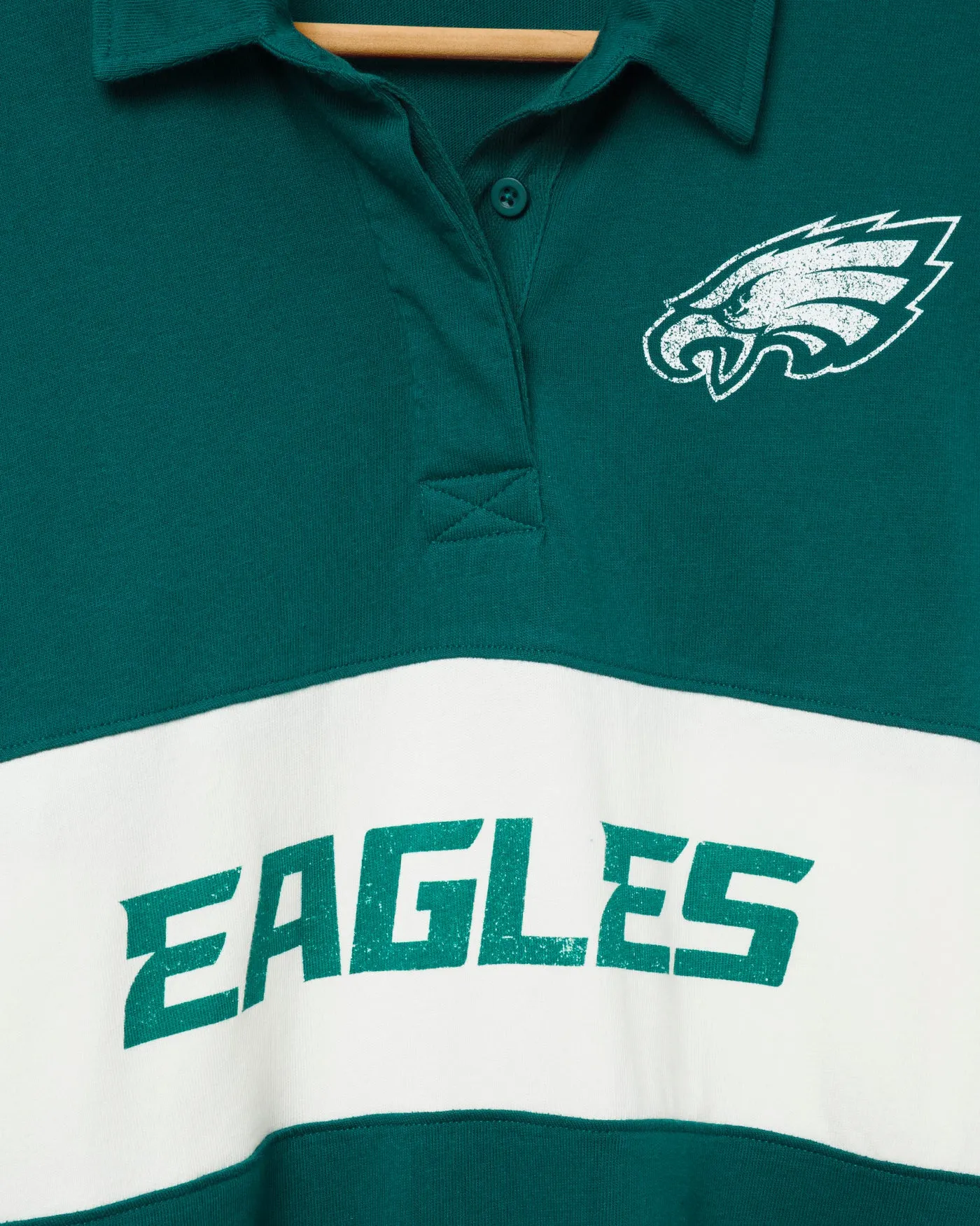 Women's Philadelphia Eagles Rugby Long Sleeve sold by Junk Food Clothing product image thumbnail 3