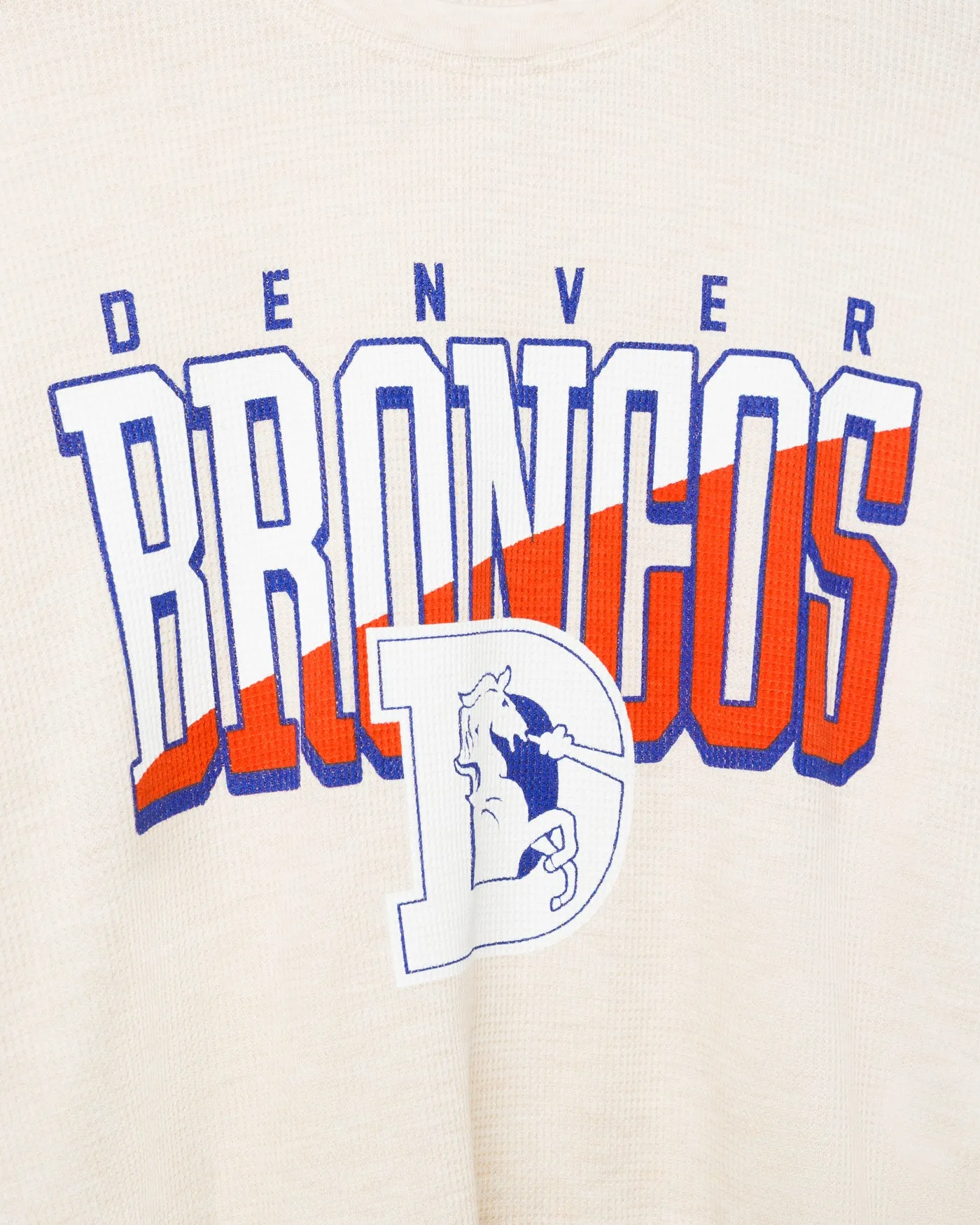 Women's Denver Broncos Slant Crop Thermal sold by Junk Food Clothing product image thumbnail 3
