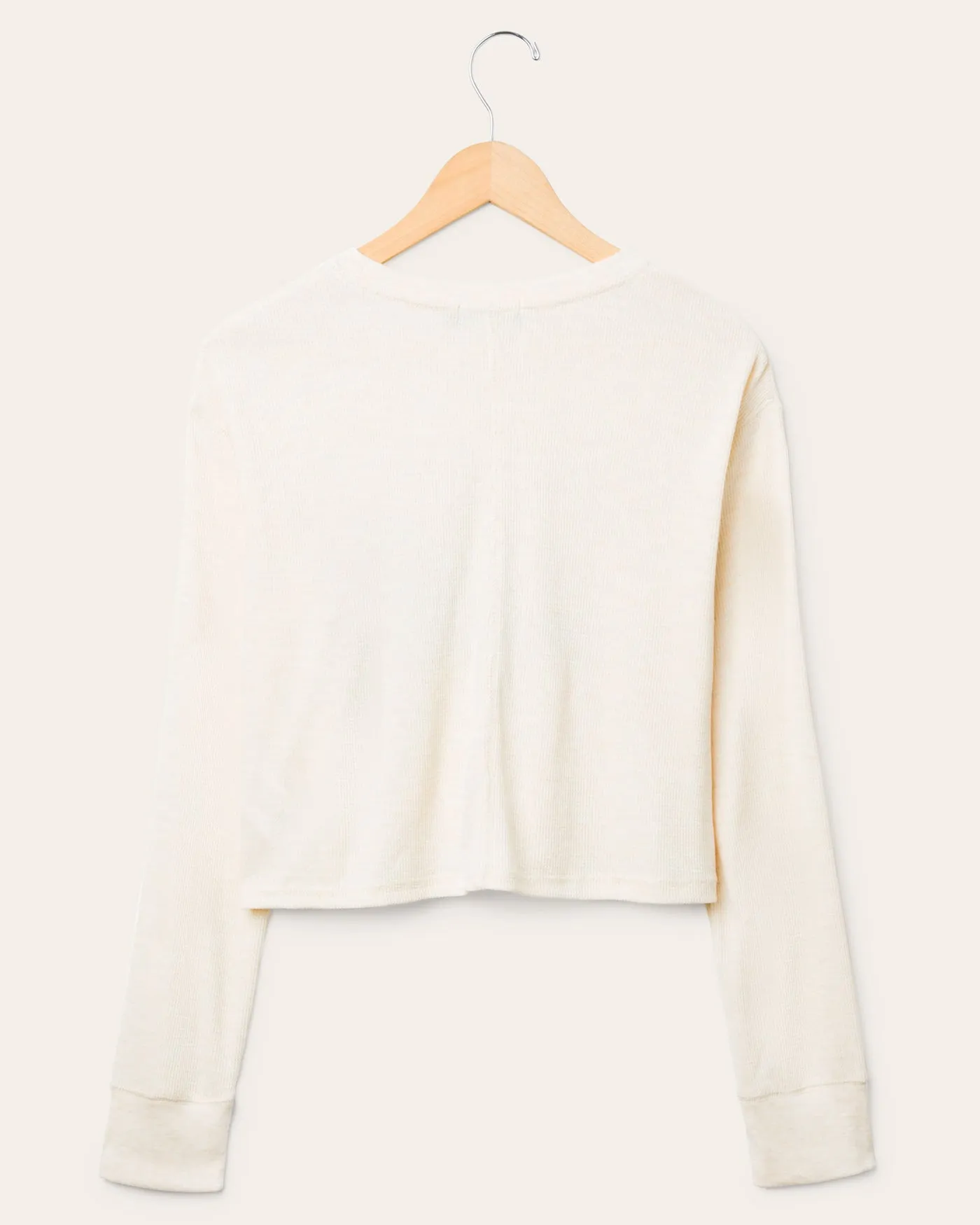 Women's Green Bay Packers Slant Crop Thermal sold by Junk Food Clothing product image thumbnail 2