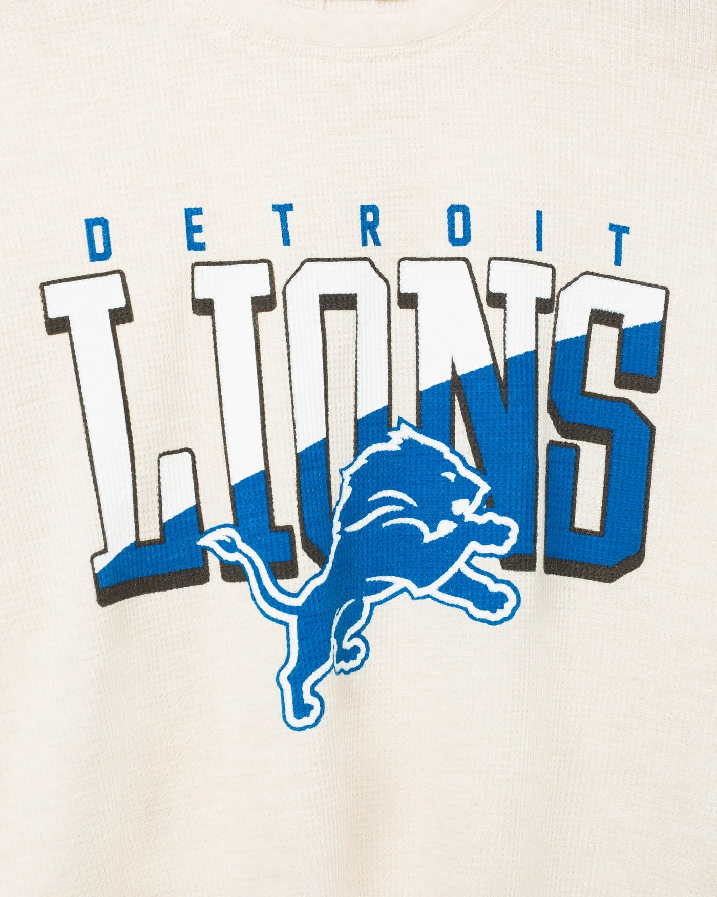 Women's Detroit Lions Slant Crop Thermal sold by Junk Food Clothing product image thumbnail 3