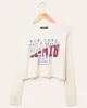 Women's New York Giants Slant Crop Thermal sold by Junk Food Clothing
