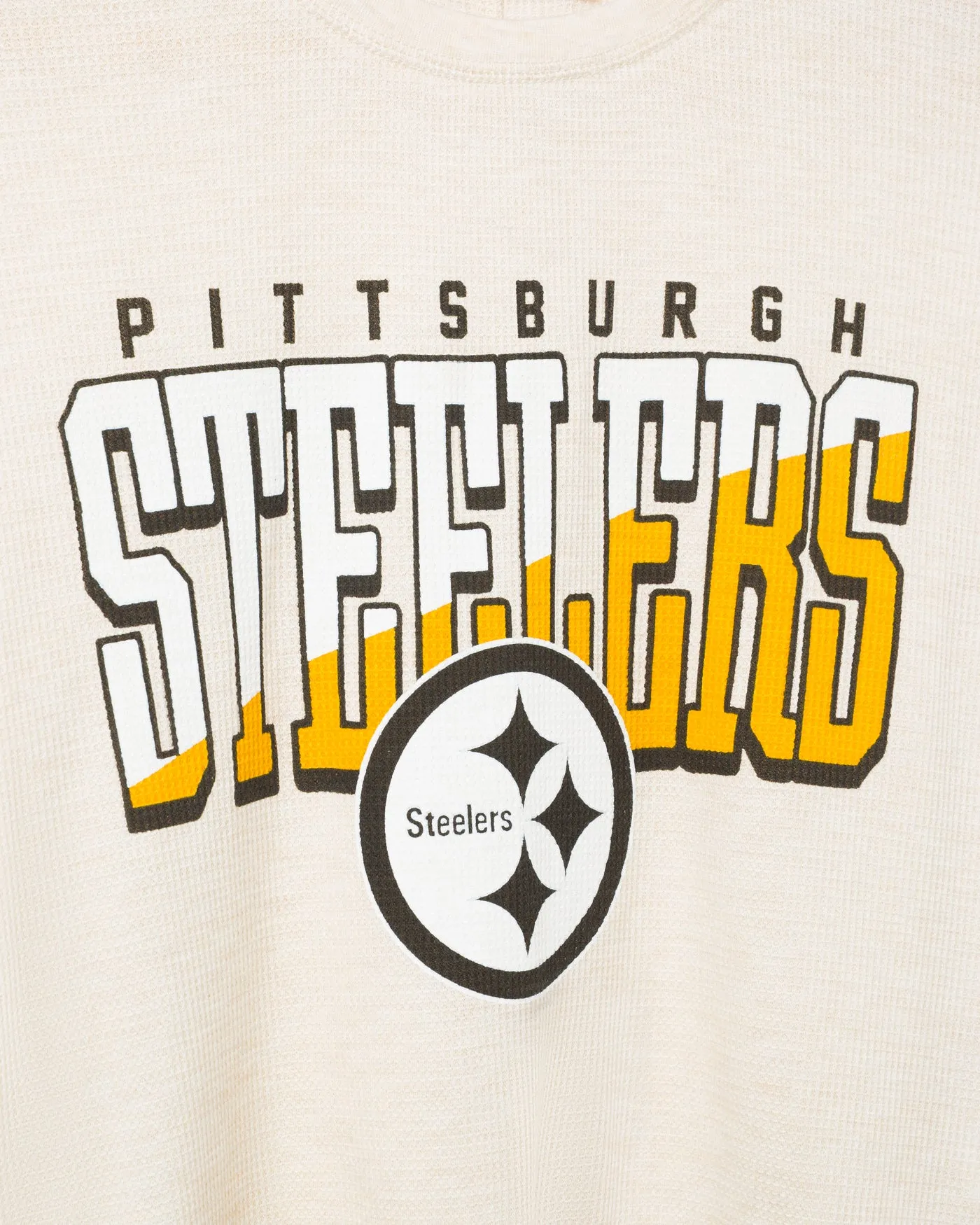Women's Pittsburgh Steelers Slant Crop Thermal sold by Junk Food Clothing product image thumbnail 3