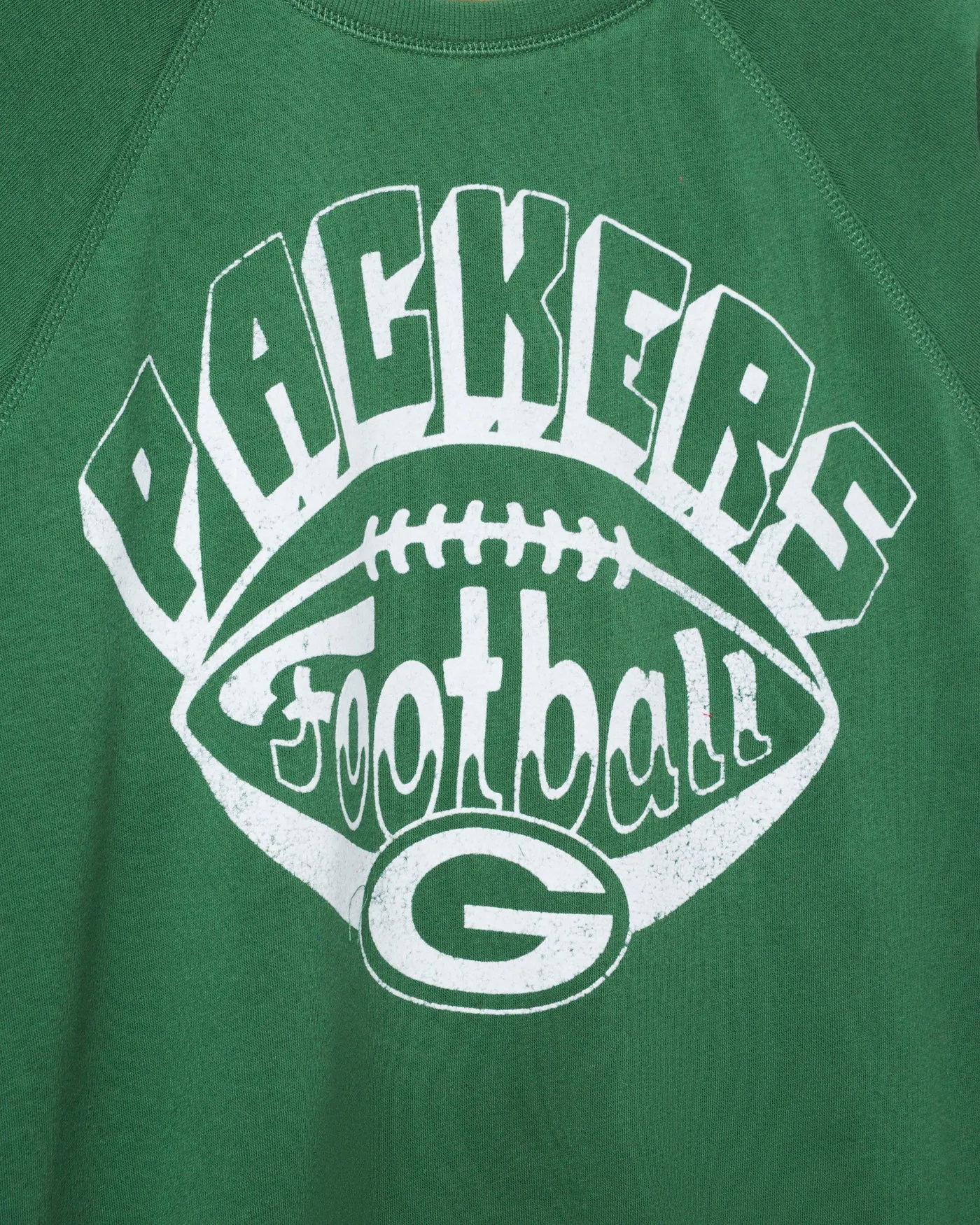 Women's Green Bay Packers Football Raglan Crew Fleece sold by Junk Food Clothing product image thumbnail 3